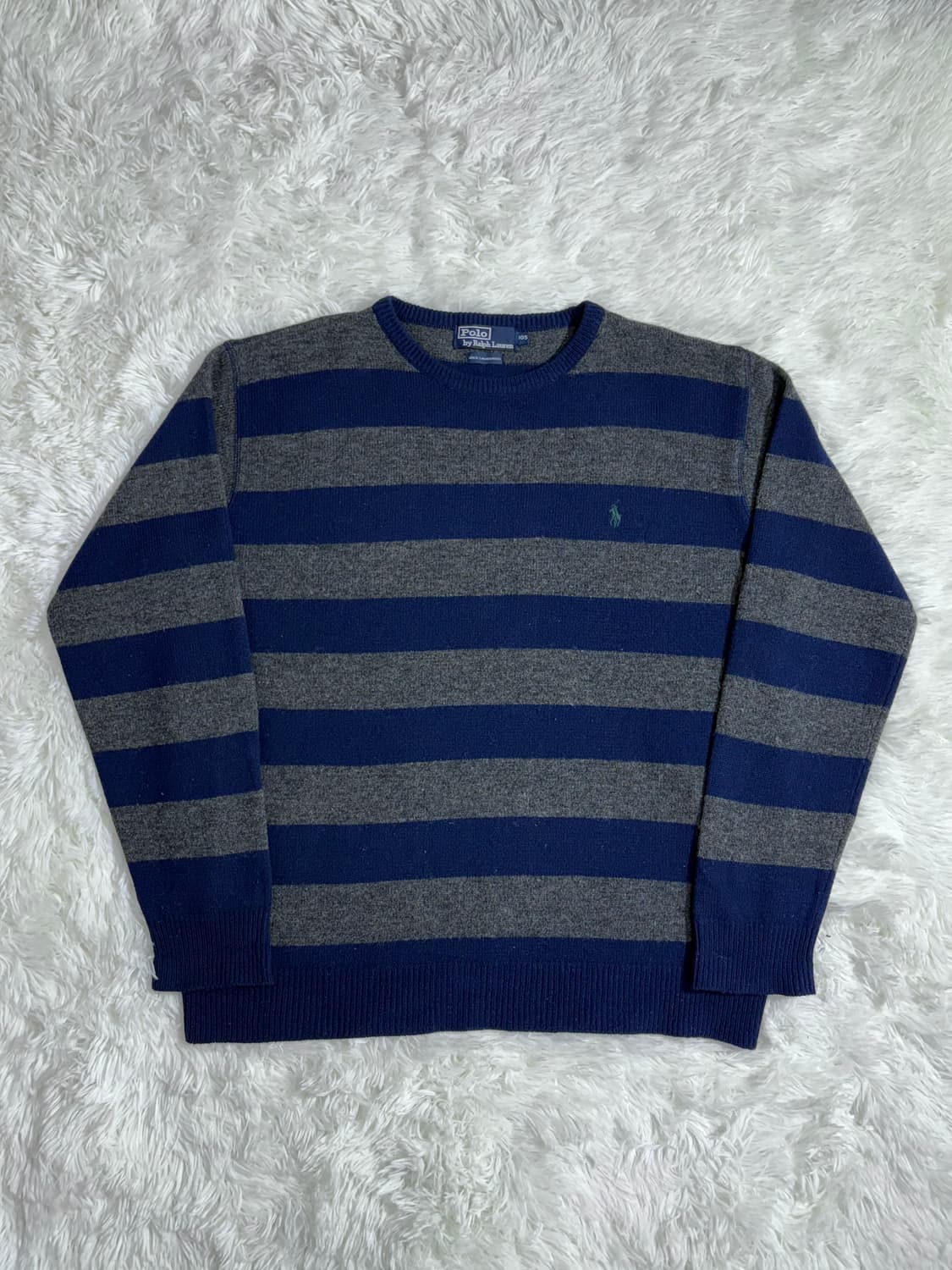 폴로 랄프로렌 그린포니 단가라 라운드 니트  상품이미지3