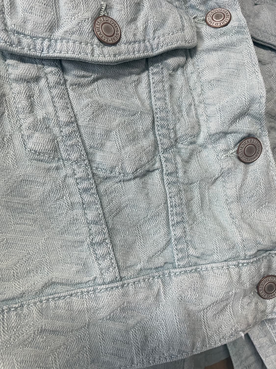 게스 크롭 데님자켓 상품이미지3