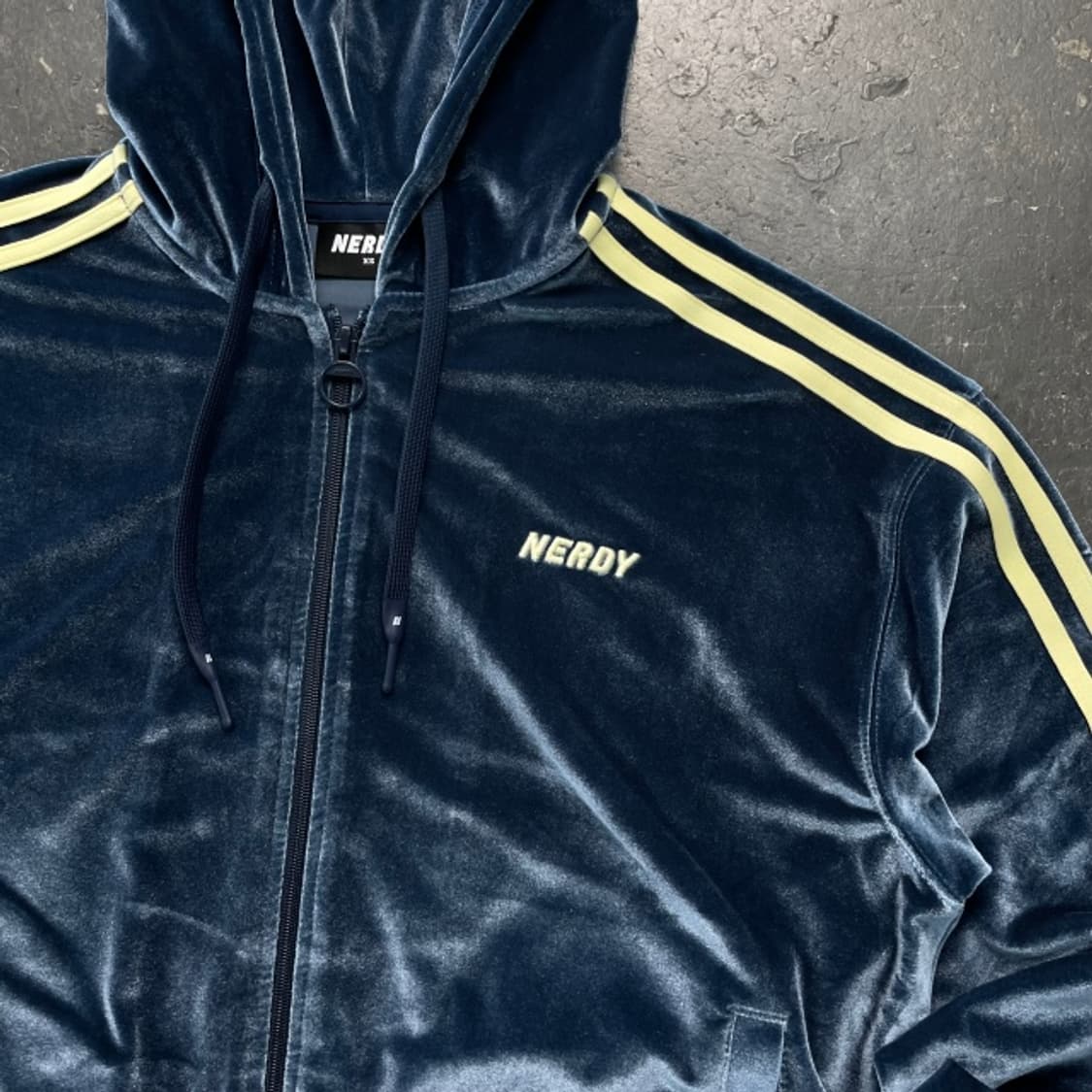 95-100 널디 벨벳 후드집업 상품이미지2