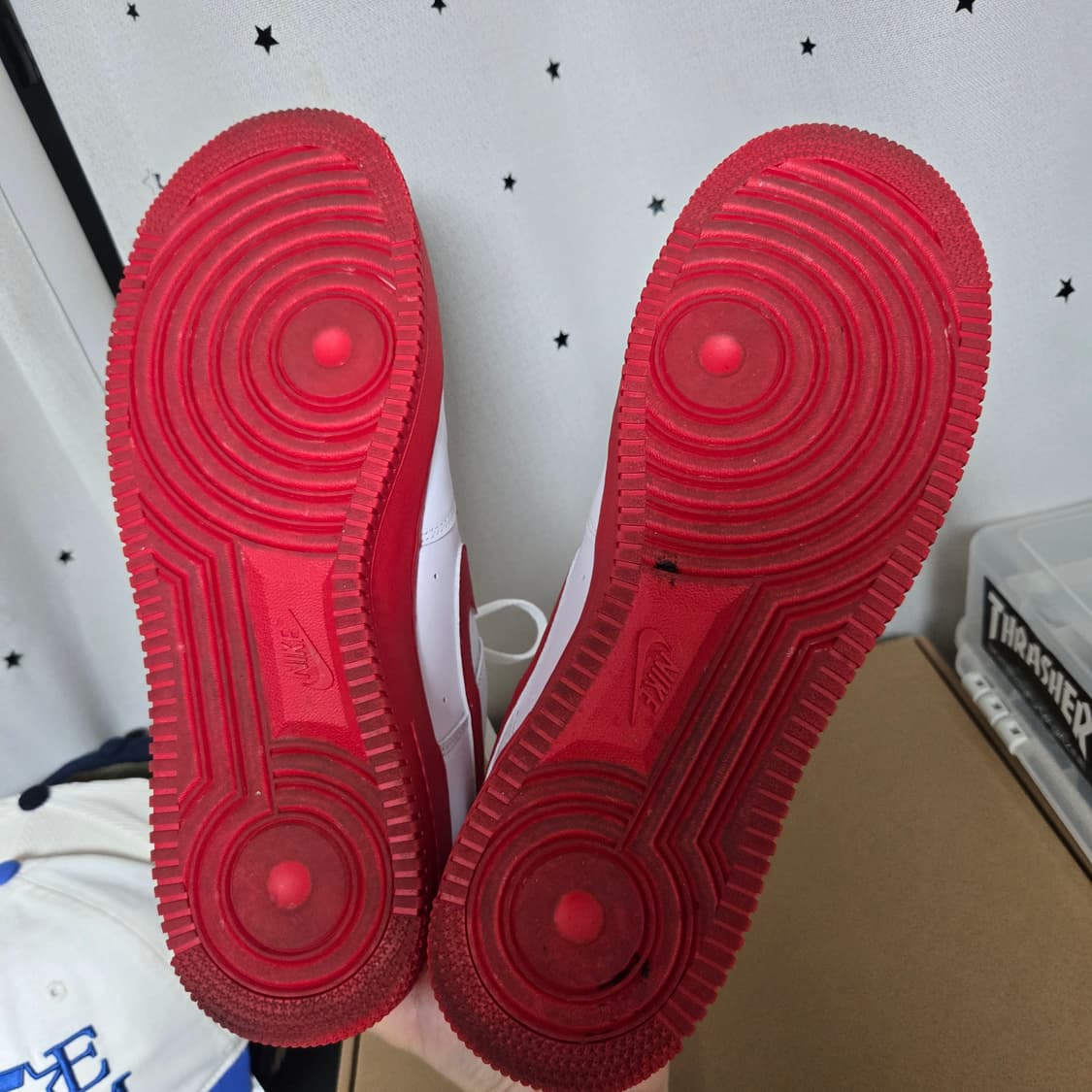 [285] 나이키 에어포스 빨창 (흰빨( 상품이미지6