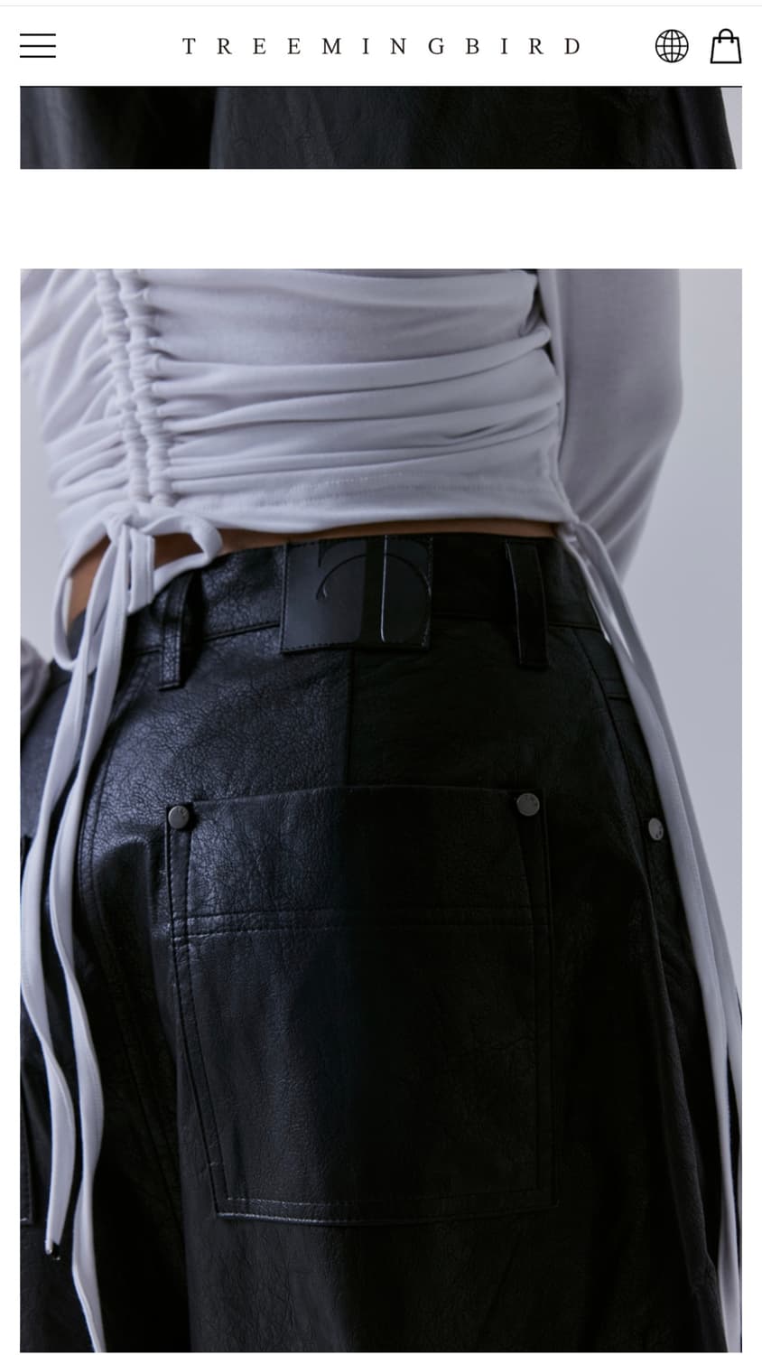 TMB front yoke leather pants  상품이미지4