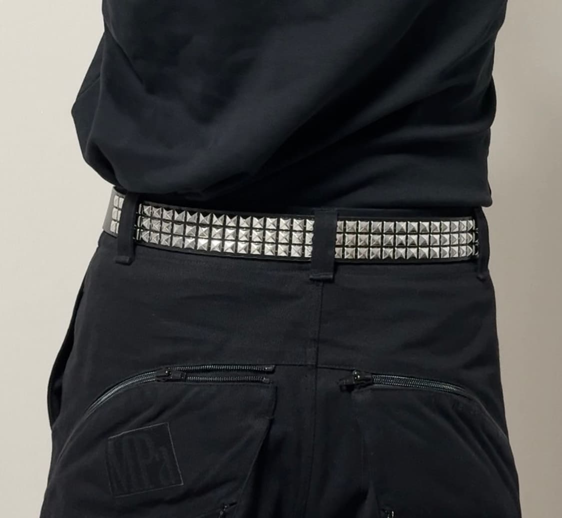 OS/ 빈티지 스터드 벨트 상품이미지1