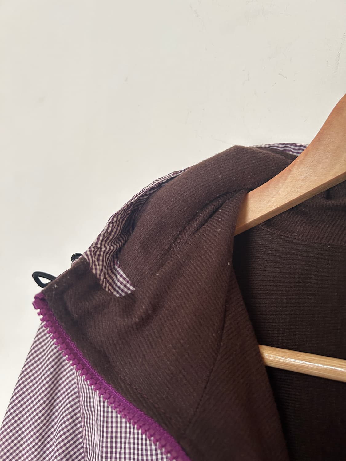 보라 체크 바람막이 상품이미지4