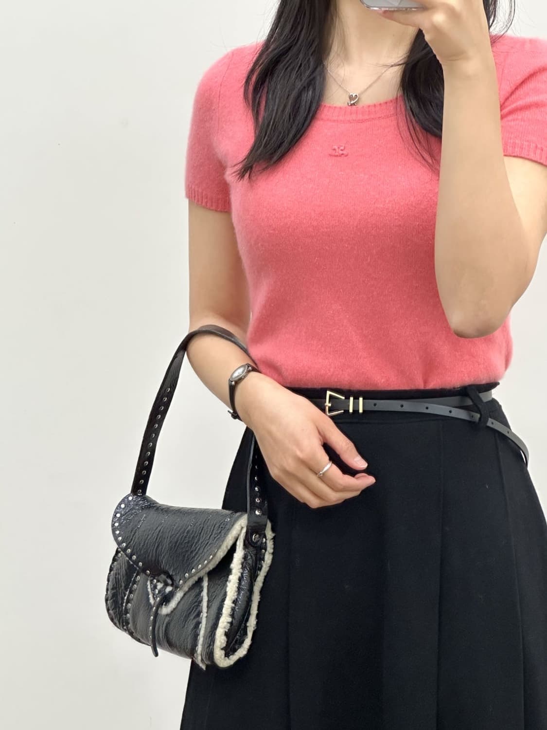 courreges / 꾸레쥬 핑크 캐시미어 니트  상품이미지9