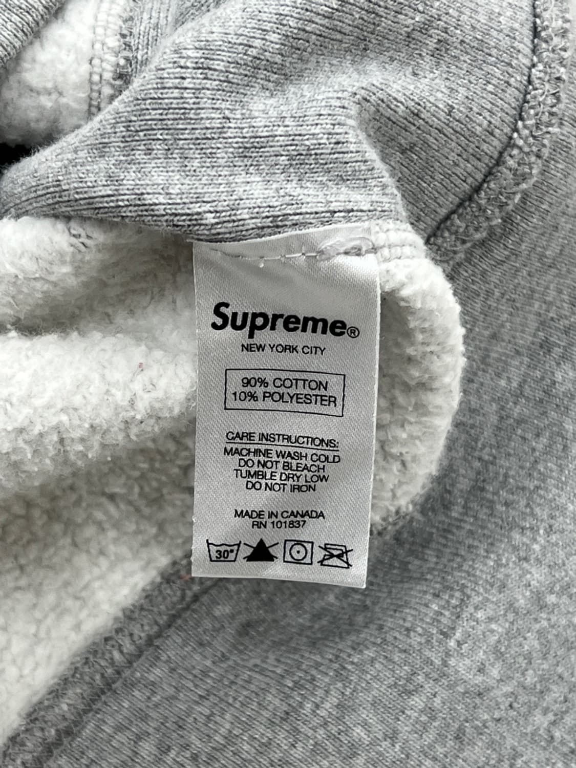 슈프림 15FW 아치로고 헤더그레이 맨투맨 상품이미지9