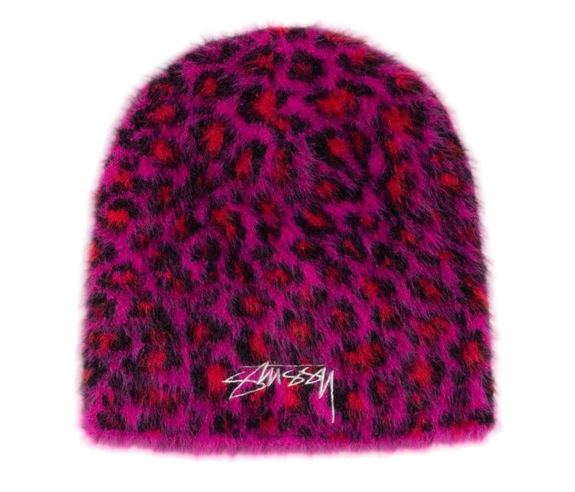 스투시 스컬캡 레오파드 핑크 판매합니다 상품이미지1