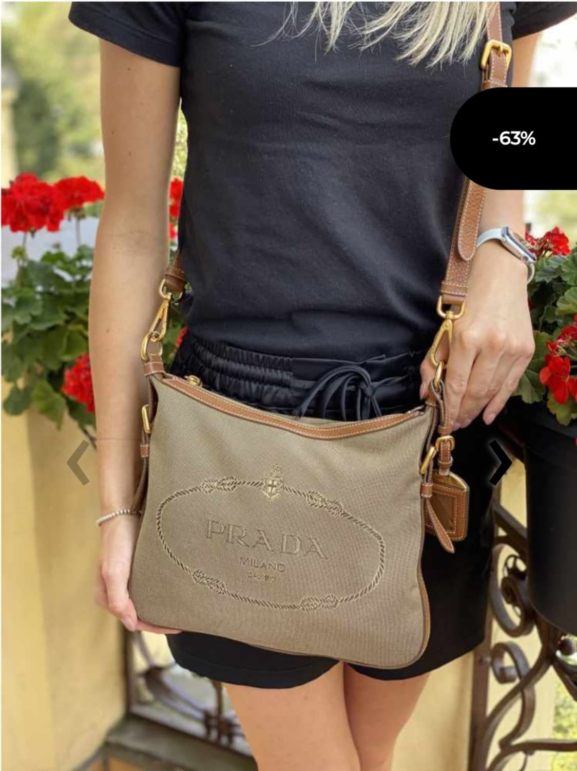 [정품] 프라다 빅로고 쟈가드 2way백 상품이미지10