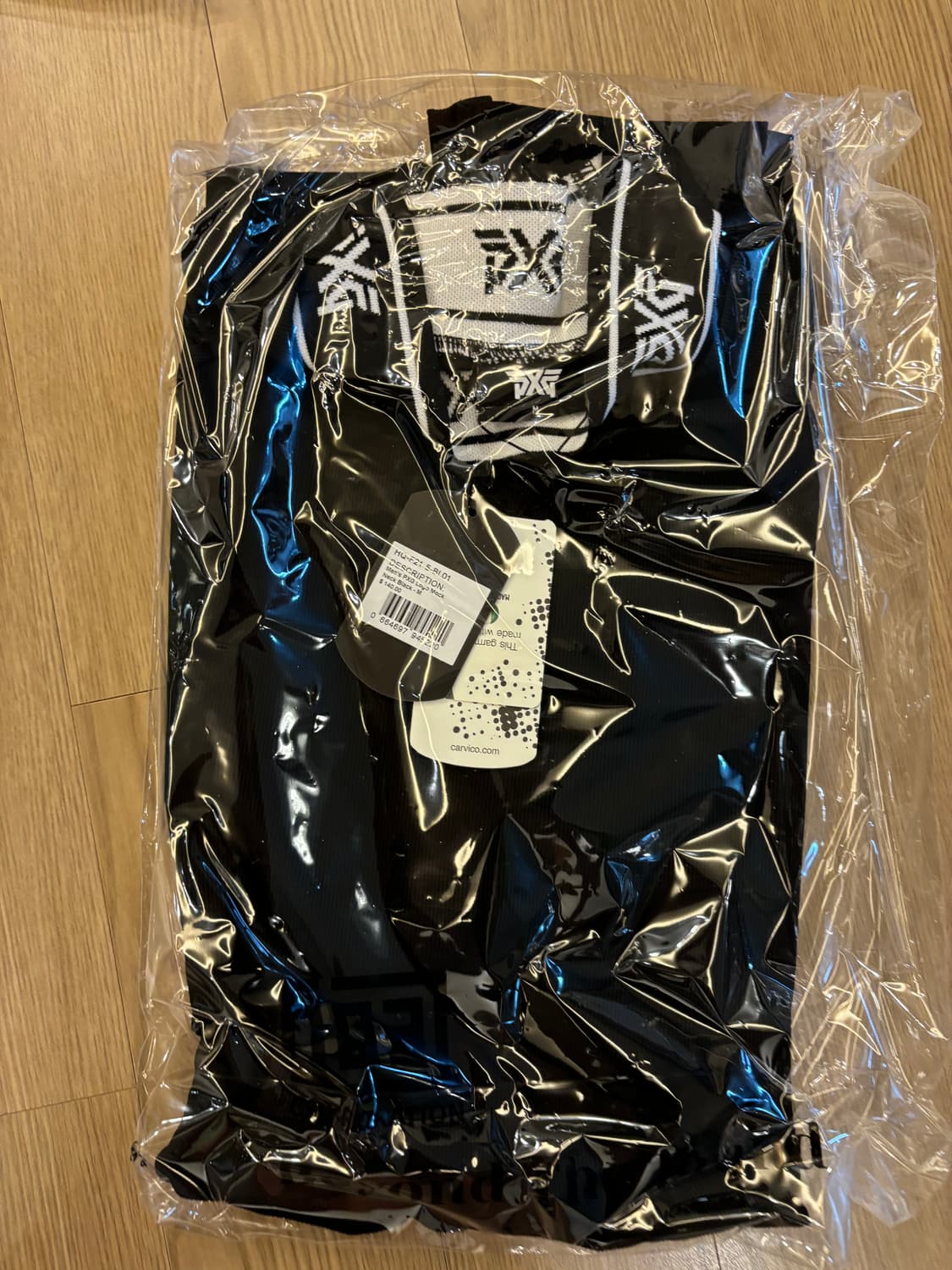 PXG 남성용 로고 모크 넥 블랙 M 새상품 상품이미지1