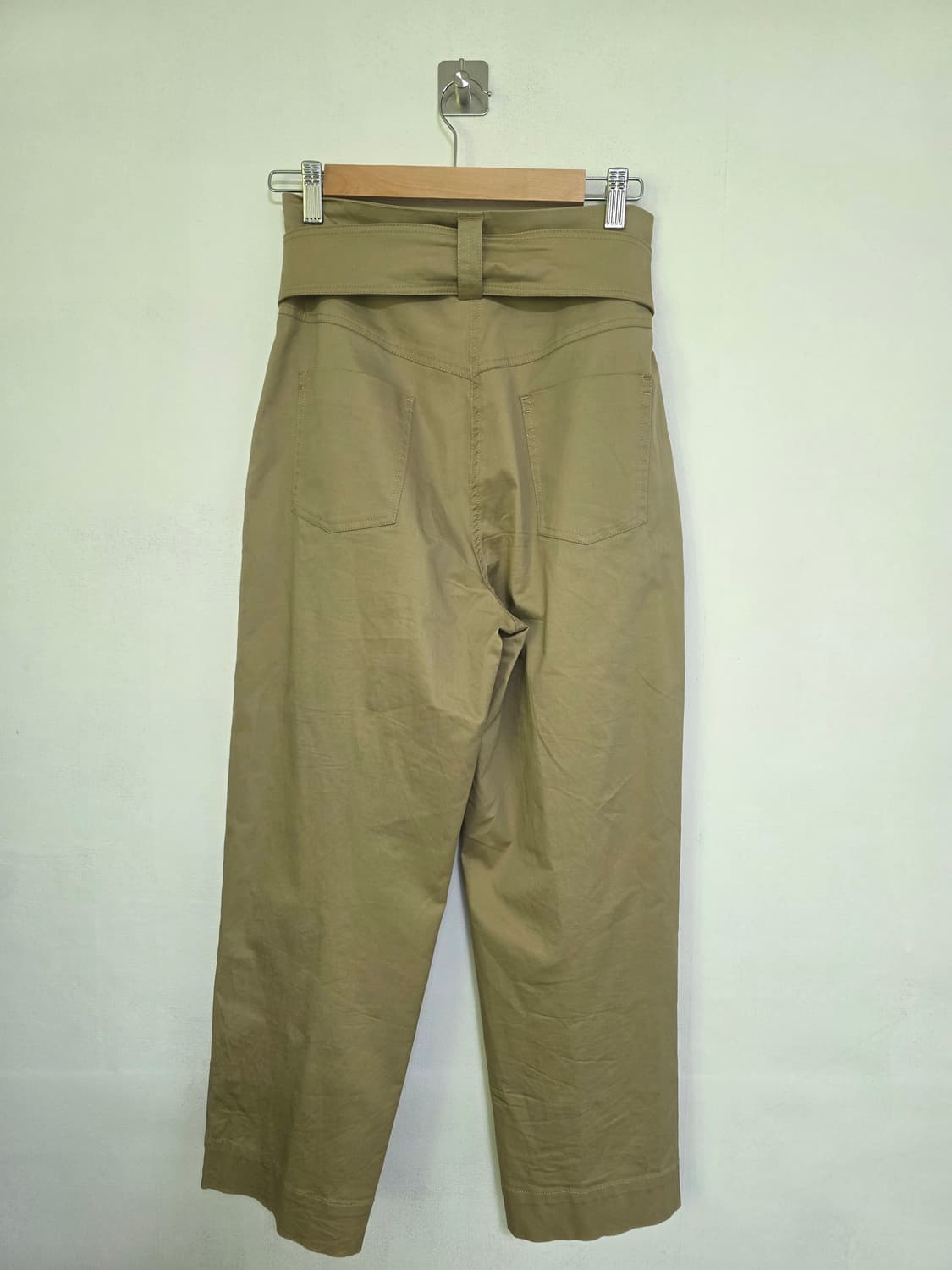 Sandro 샌드로 하이웨스트 벨트 포인트 팬츠 38 상품이미지3