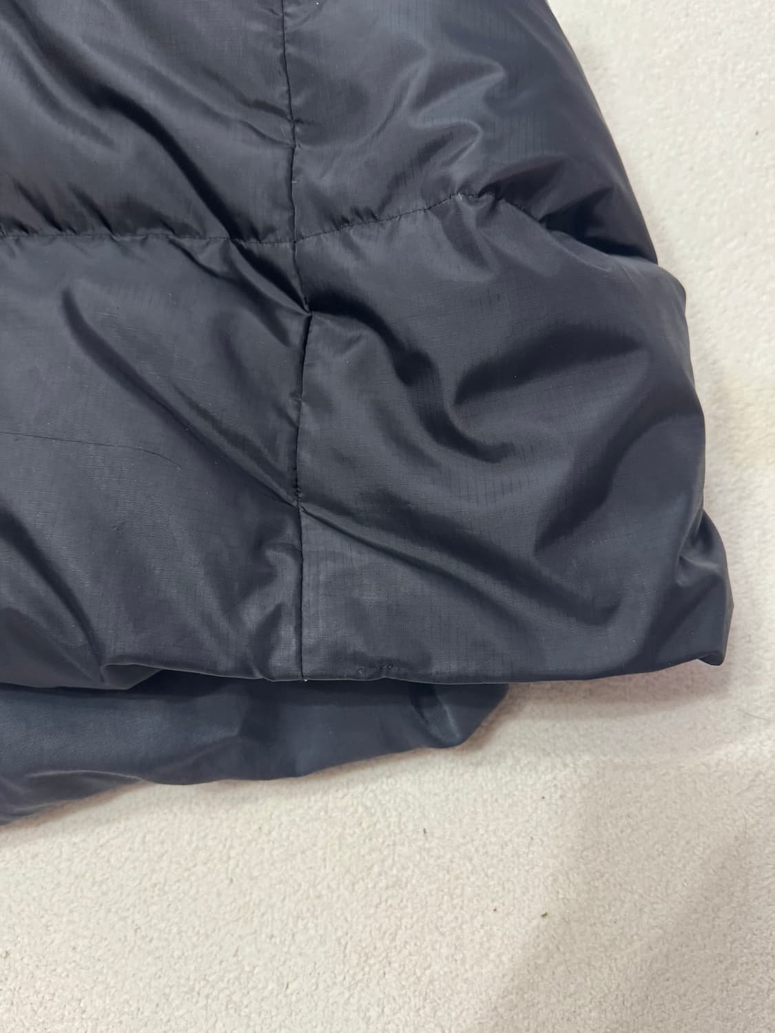 캐피탈 립스탑 나일론 다운 버거 킬 조끼 블랙 상품이미지6