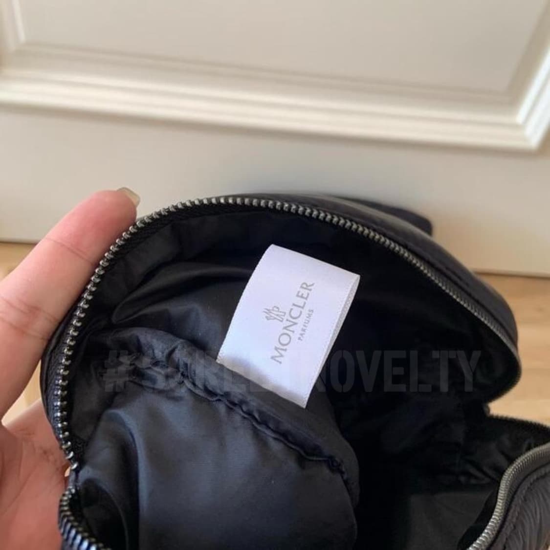 몽클레어 패딩파우치 골프파우치 퀄팅파우치 블랙 상품이미지2