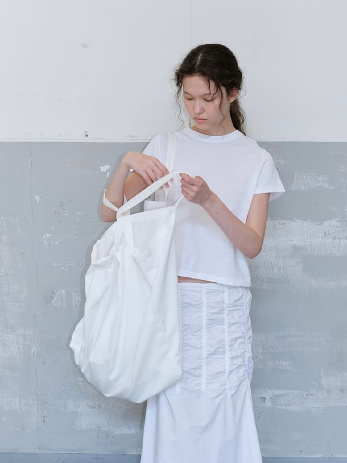 (1회착용, 택O) 리포스 folded cotton bag 코튼백 가방 상품이미지2