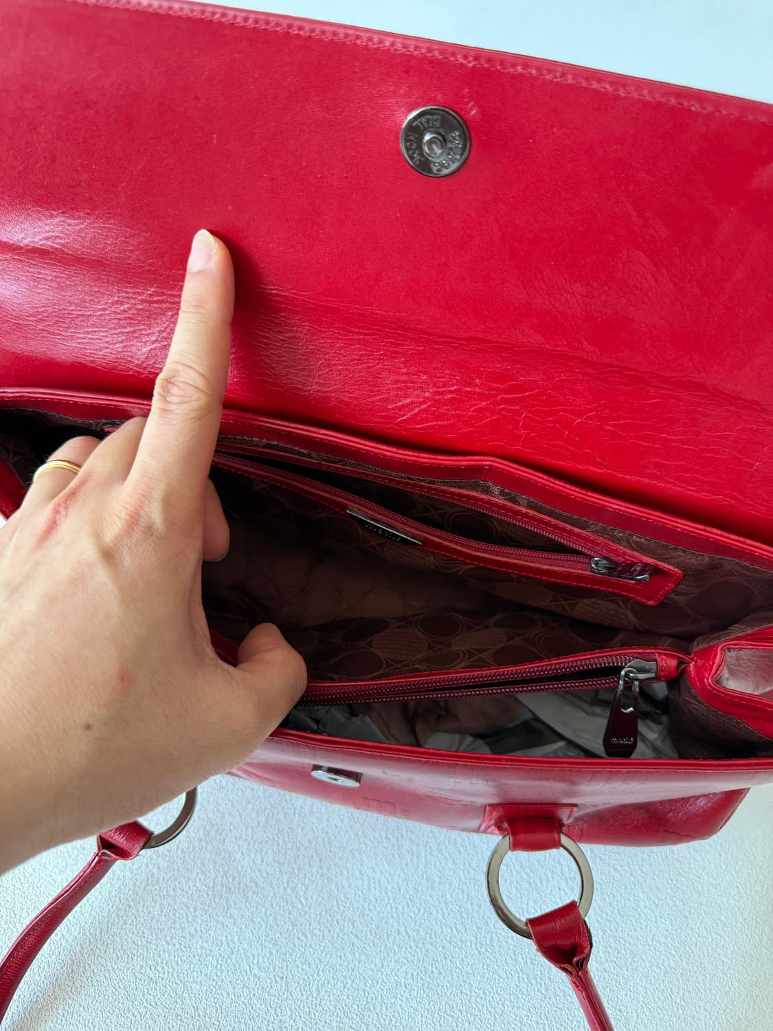 Pre owned 레더 숄더백 상품이미지9