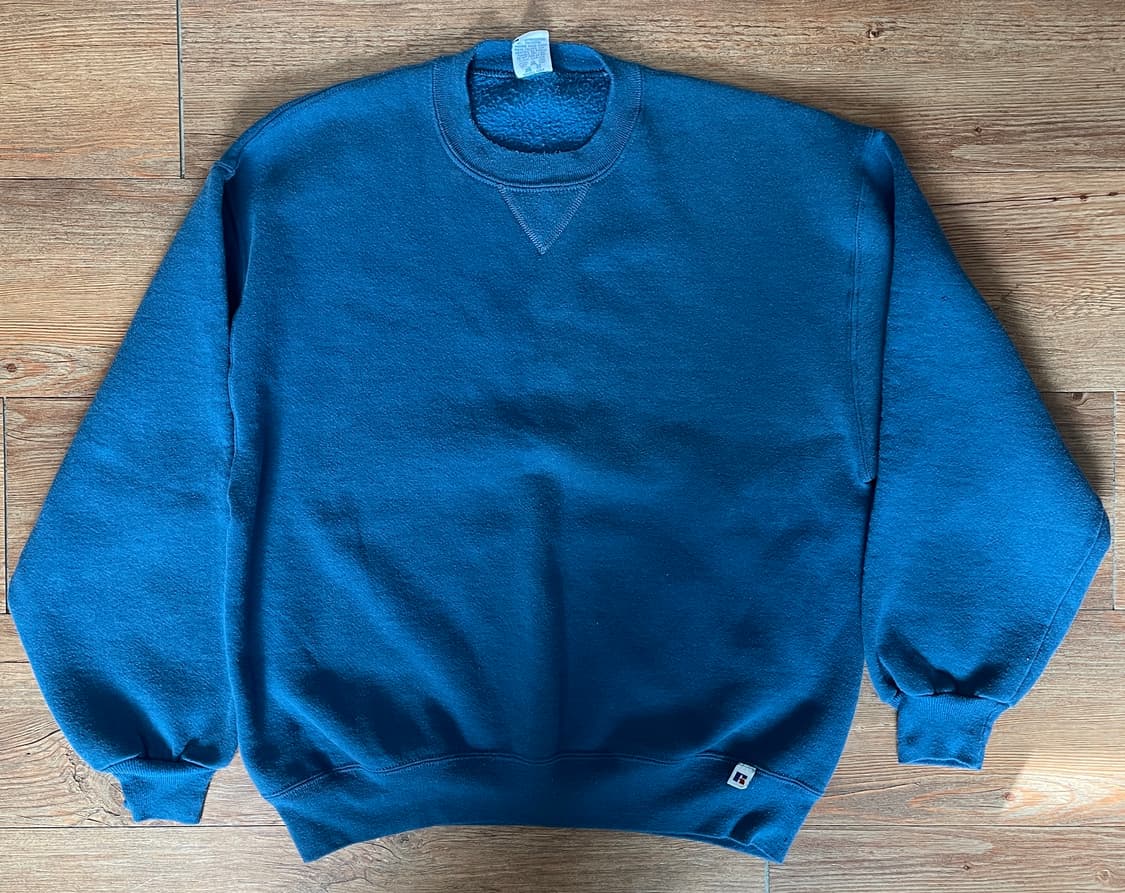 90s 러셀 애슬레틱 스웻셔츠 블루 미제🇺🇸 상품이미지1