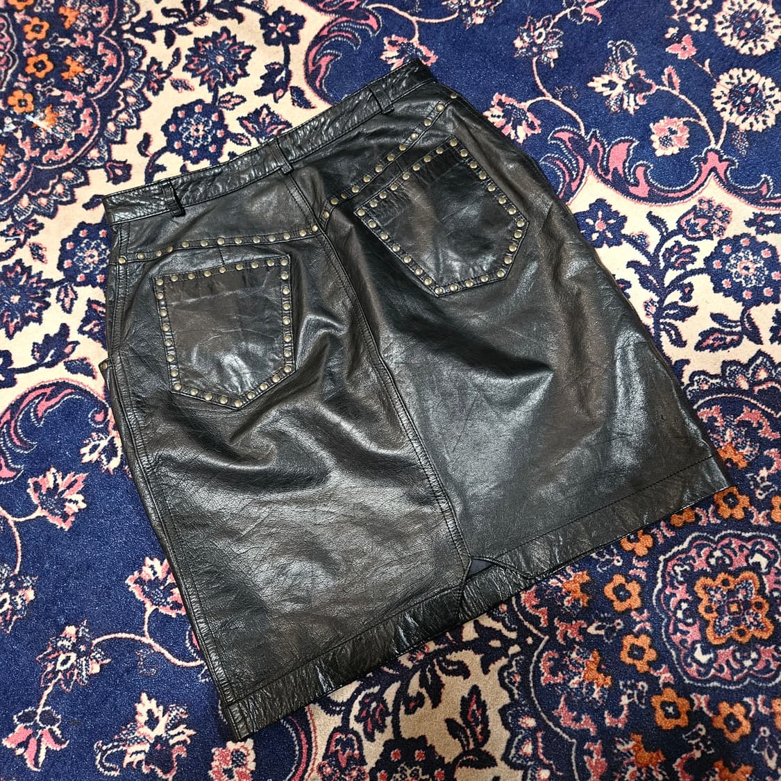 Dorothée Bis 90's 빈티지 빈램스킨 스터드 스커트 상품이미지5