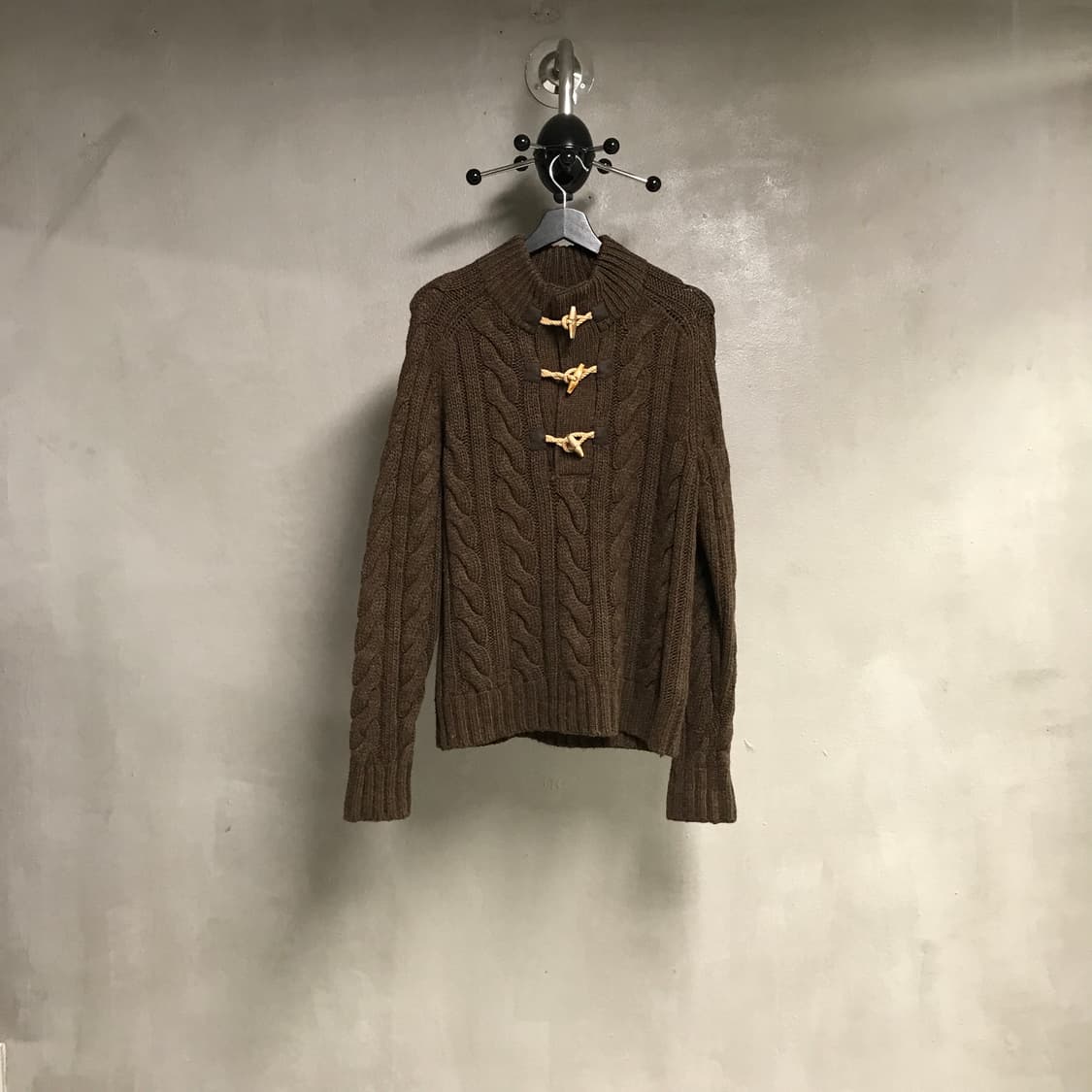 폴로 랄프로렌 케이블 버튼 니트 브라운 S 상품이미지1