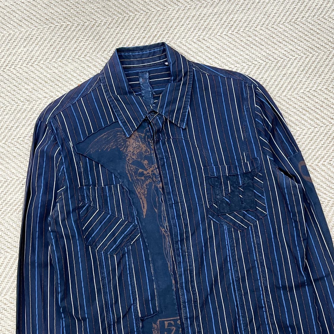 빈티지 스트라이프 웨스턴셔츠 r2339 상품이미지3