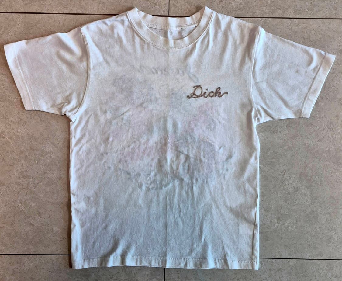 00's Embroidered Chain Stitch Crop Tee 상품이미지1