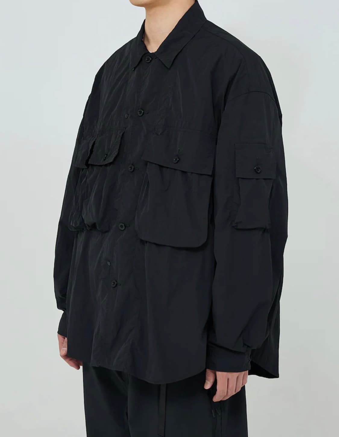 모이프 25ss moif M43 shirt jacket - black 상품이미지5