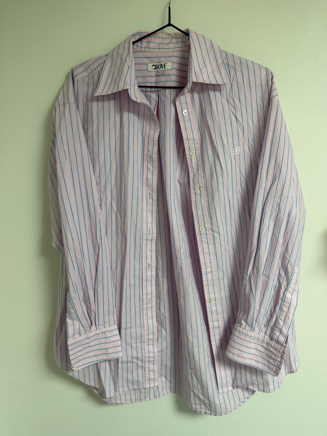 GROVE 스트라이프 셔츠 상품이미지1