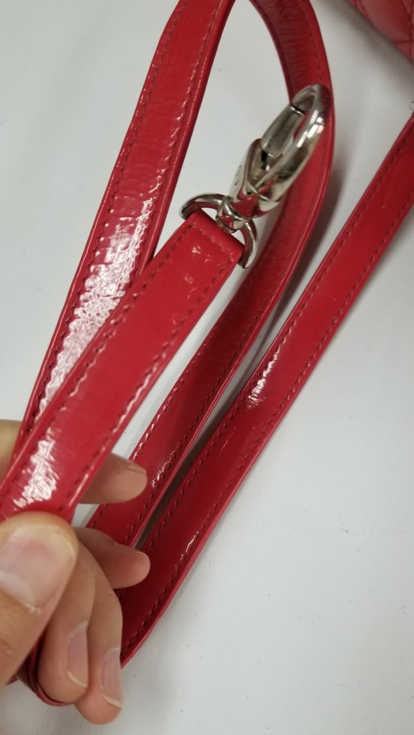 디올 레이디 디올 라지 레드 에나멜 상품이미지10