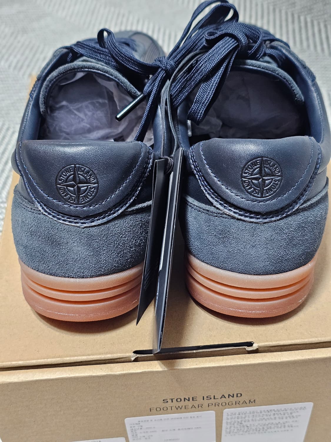 스톤아일랜드 스웨이드 트리밍 로우탑 스니커즈 (새 상품) 상품이미지8