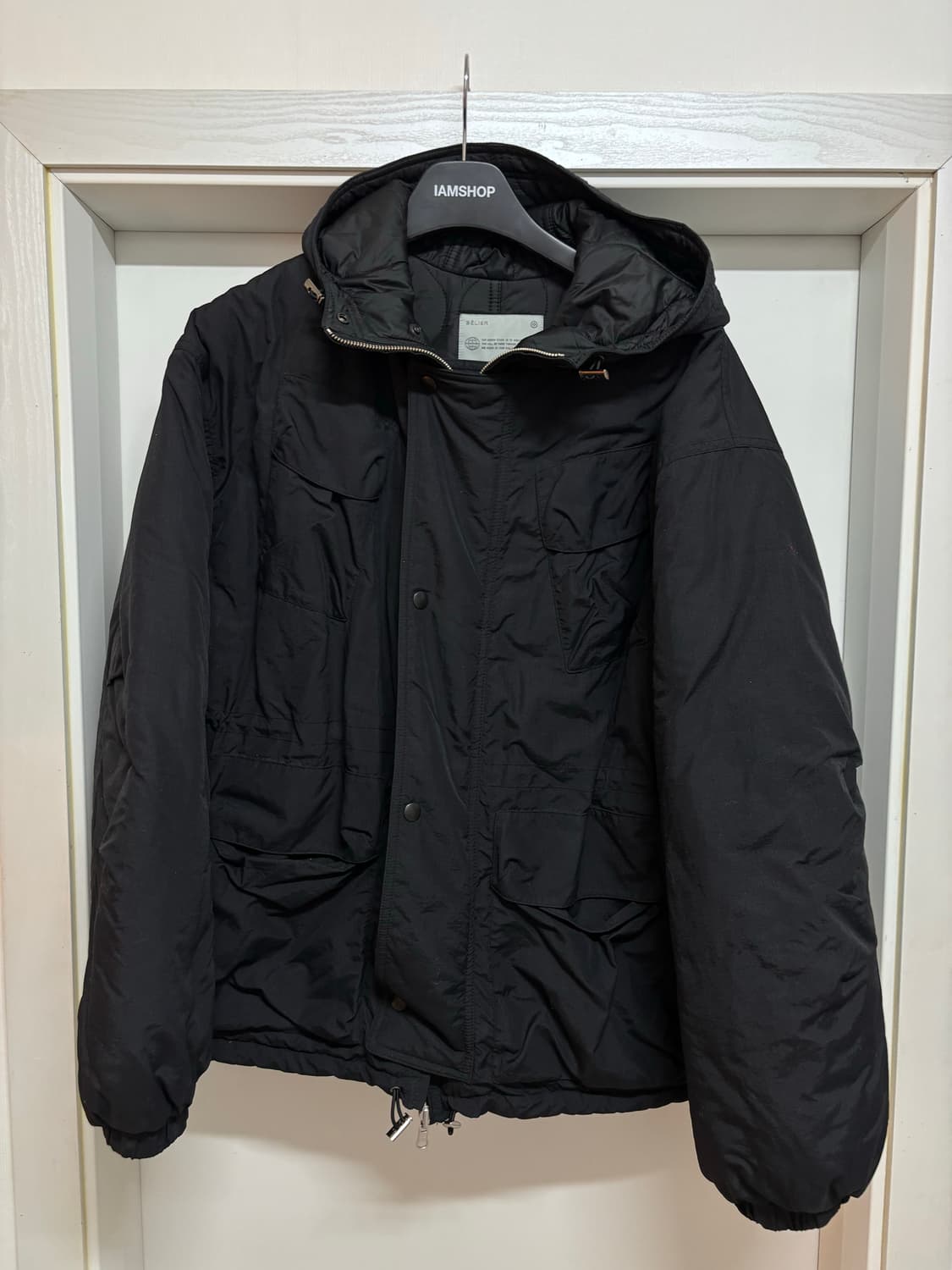 벨리에 가르송 리버서블 패디드 점퍼(블랙) 상품이미지2