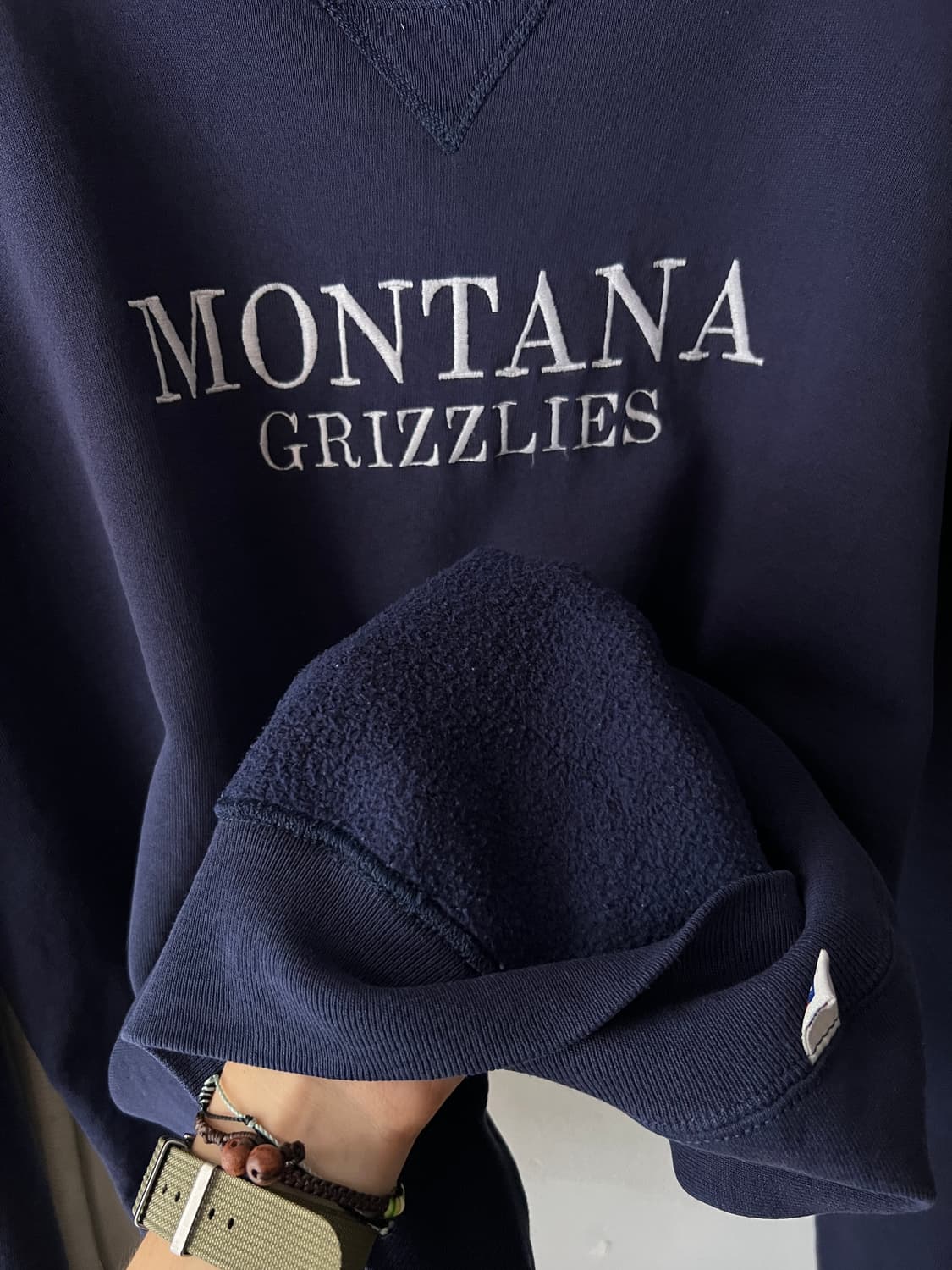 [2XL]90's 러셀 Made in USA 네이비 스웻셔츠 상품이미지7