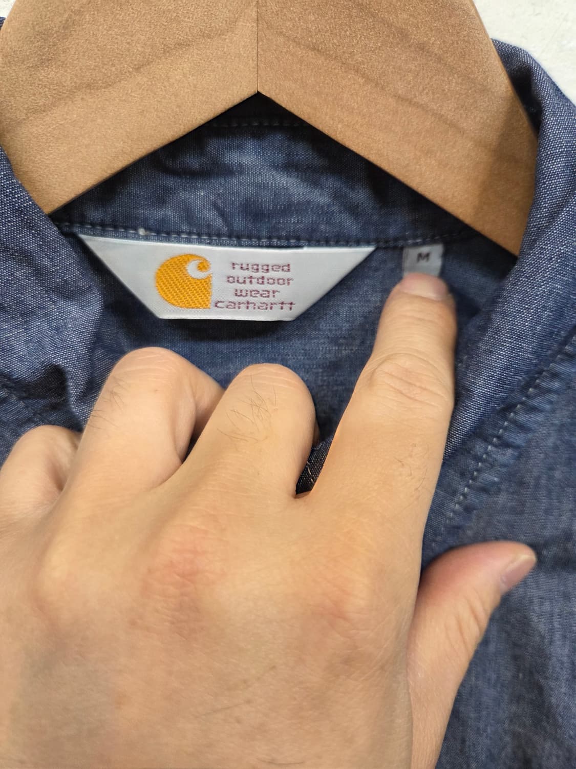 칼하트 아웃도어 motor 멀티포켓 스티치 데님셔츠 긴팔 m 상품이미지3