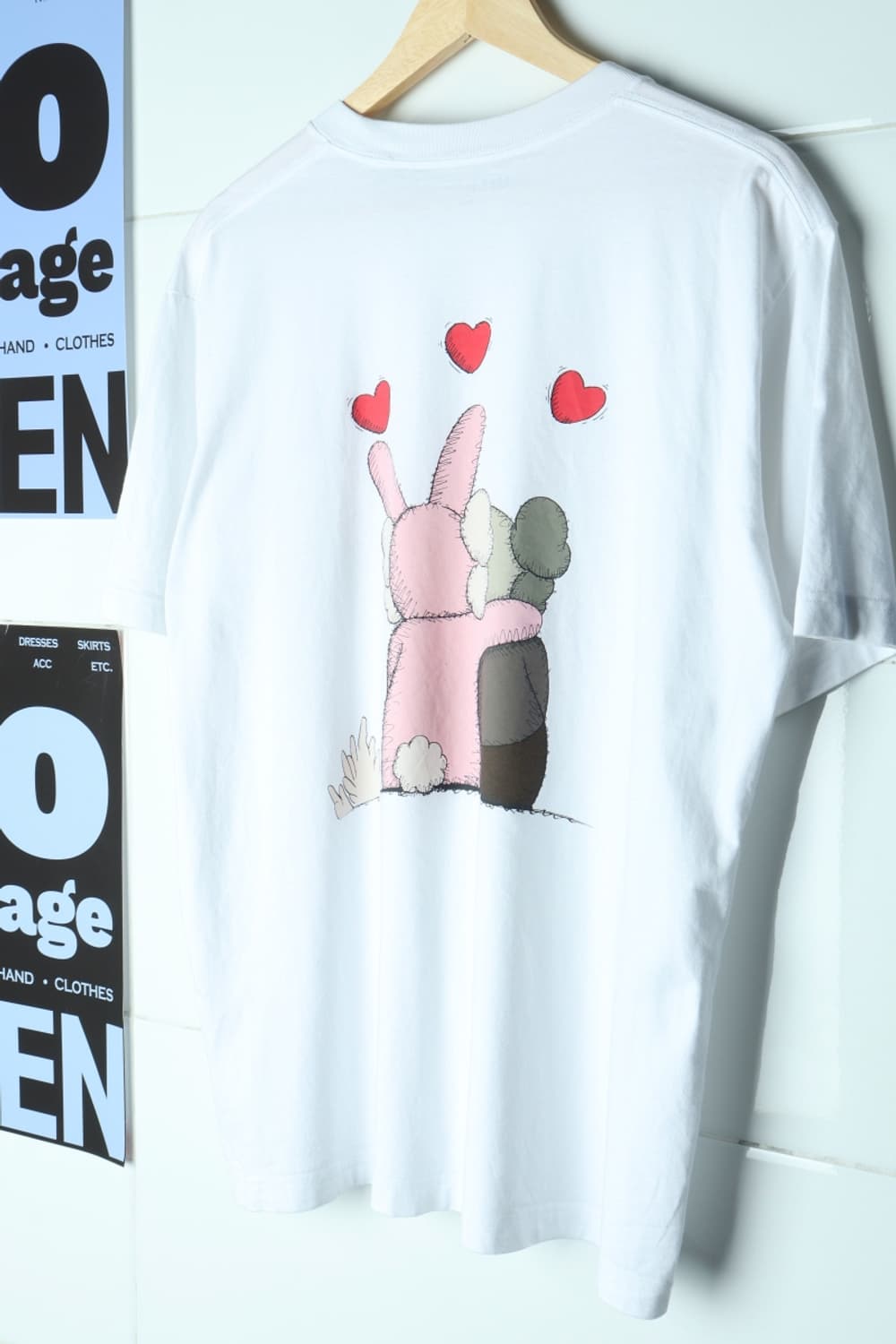 (XL) 유니클로 반팔 티셔츠 흰색 카우스 워홀-H31874 상품이미지1
