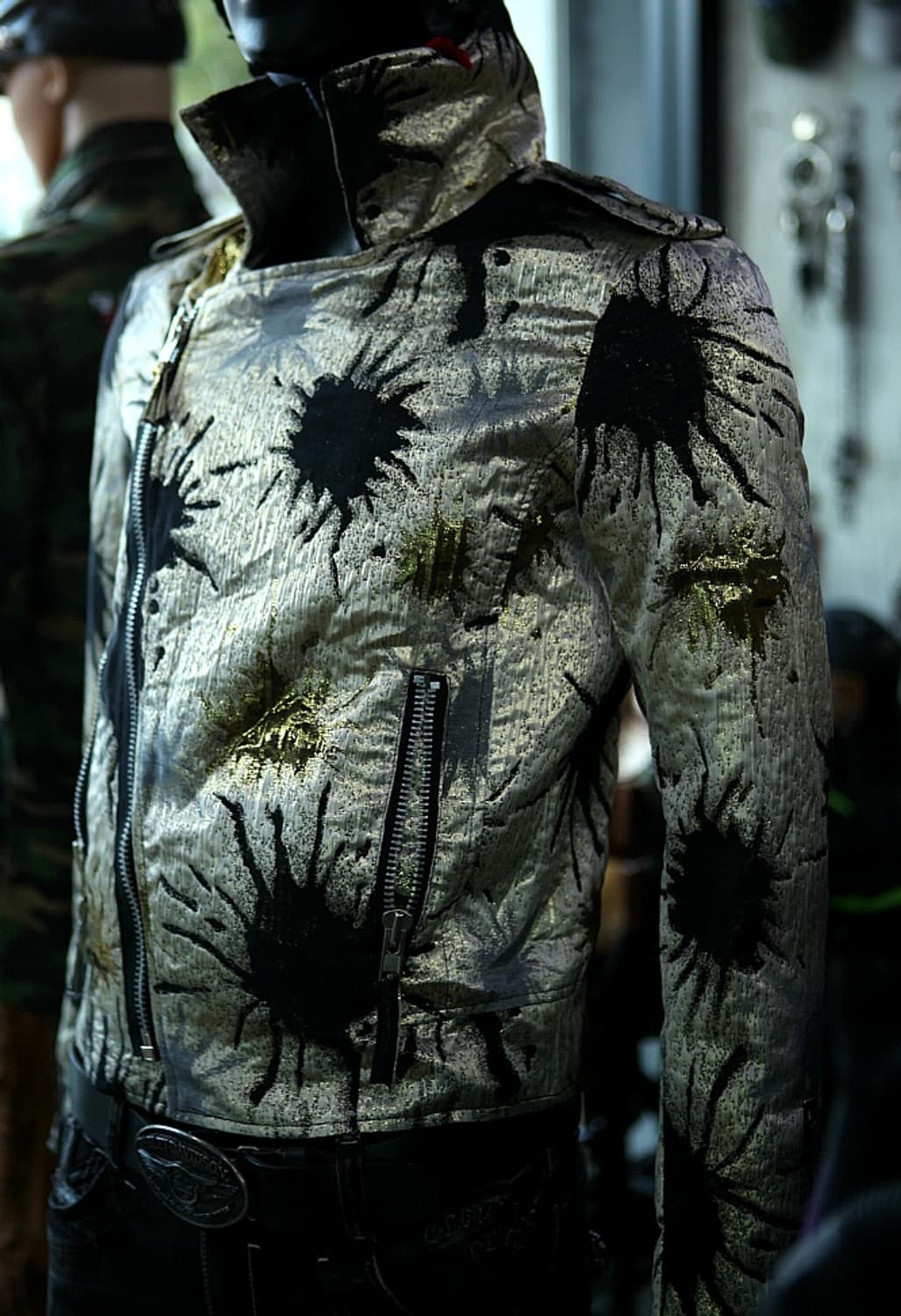 골드블랙 총탄 라이더자켓  상품이미지9