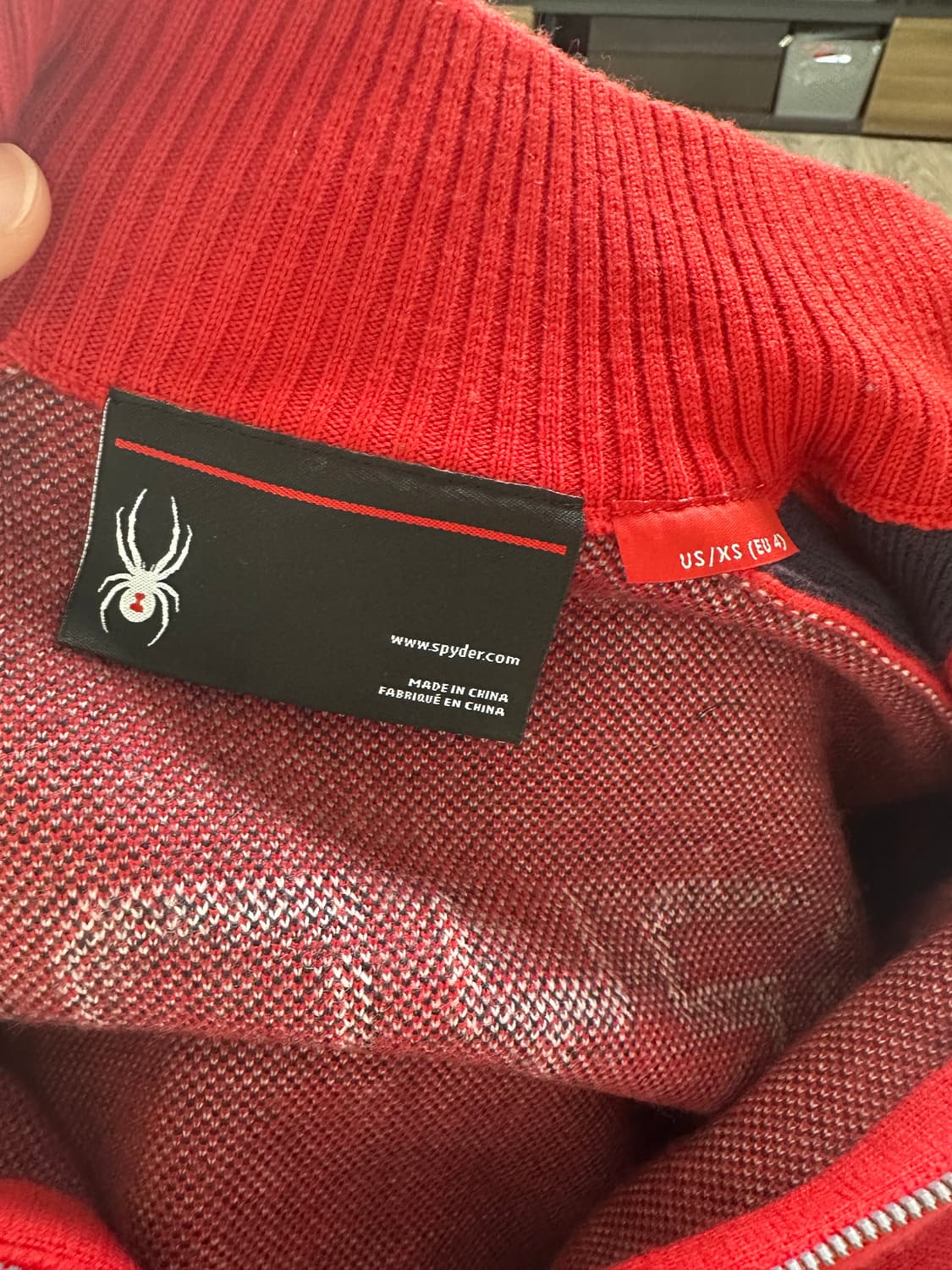스파이더  여성  반집업  니트 -85사이즈 상품이미지8