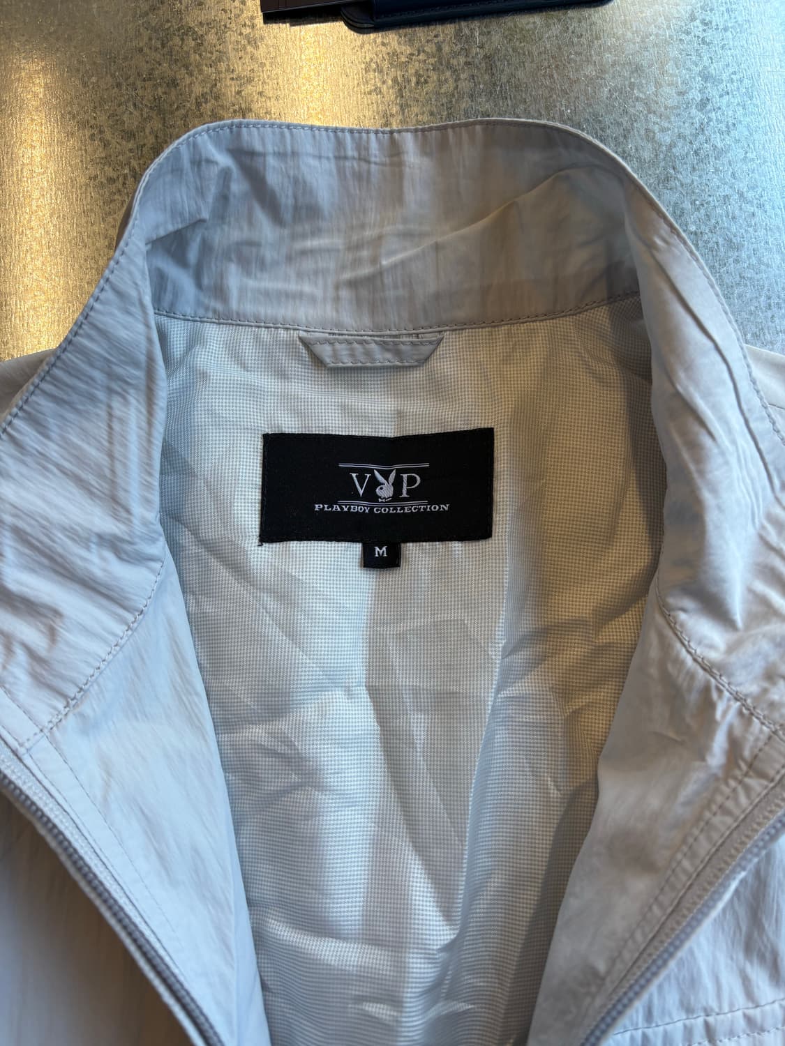 PLAYBOY 라이트그레이 나일론 집업 재킷 상품이미지5
