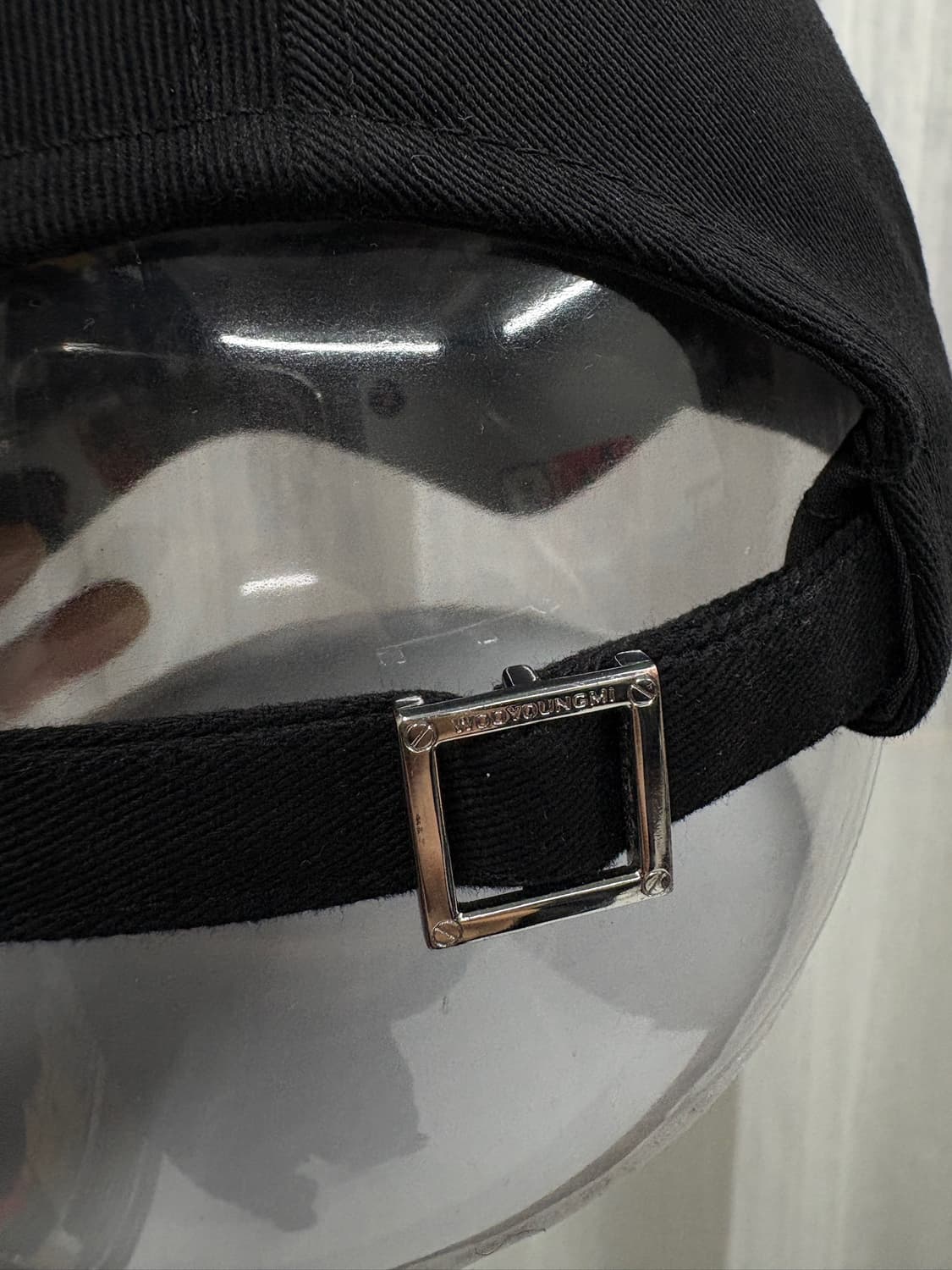 WOOYOOUNGMI 우영미 엠브로이드 블랙 볼캡 모자 상품이미지3