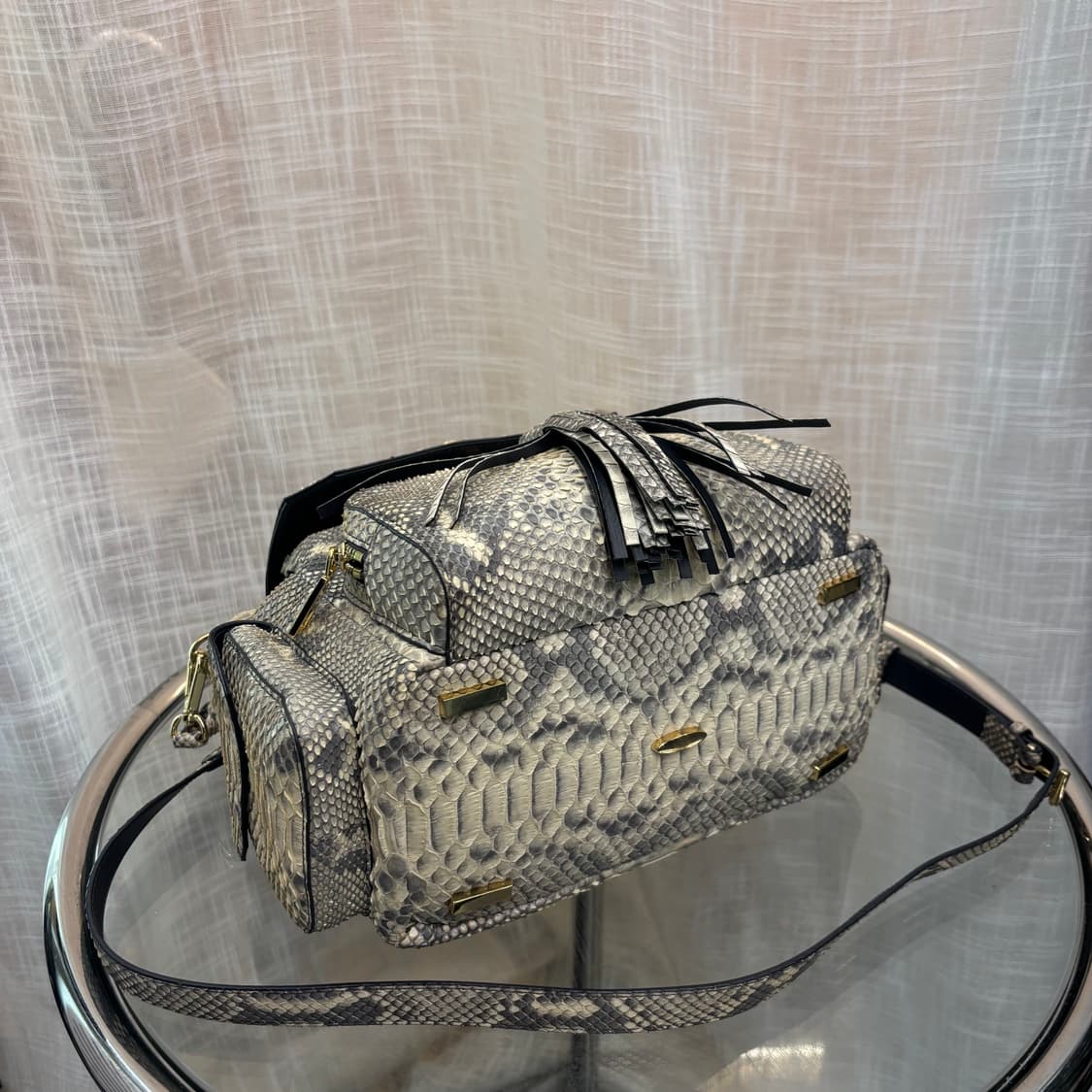 정품 잘모이 천연뱀피 토트 숄더백     상품이미지6