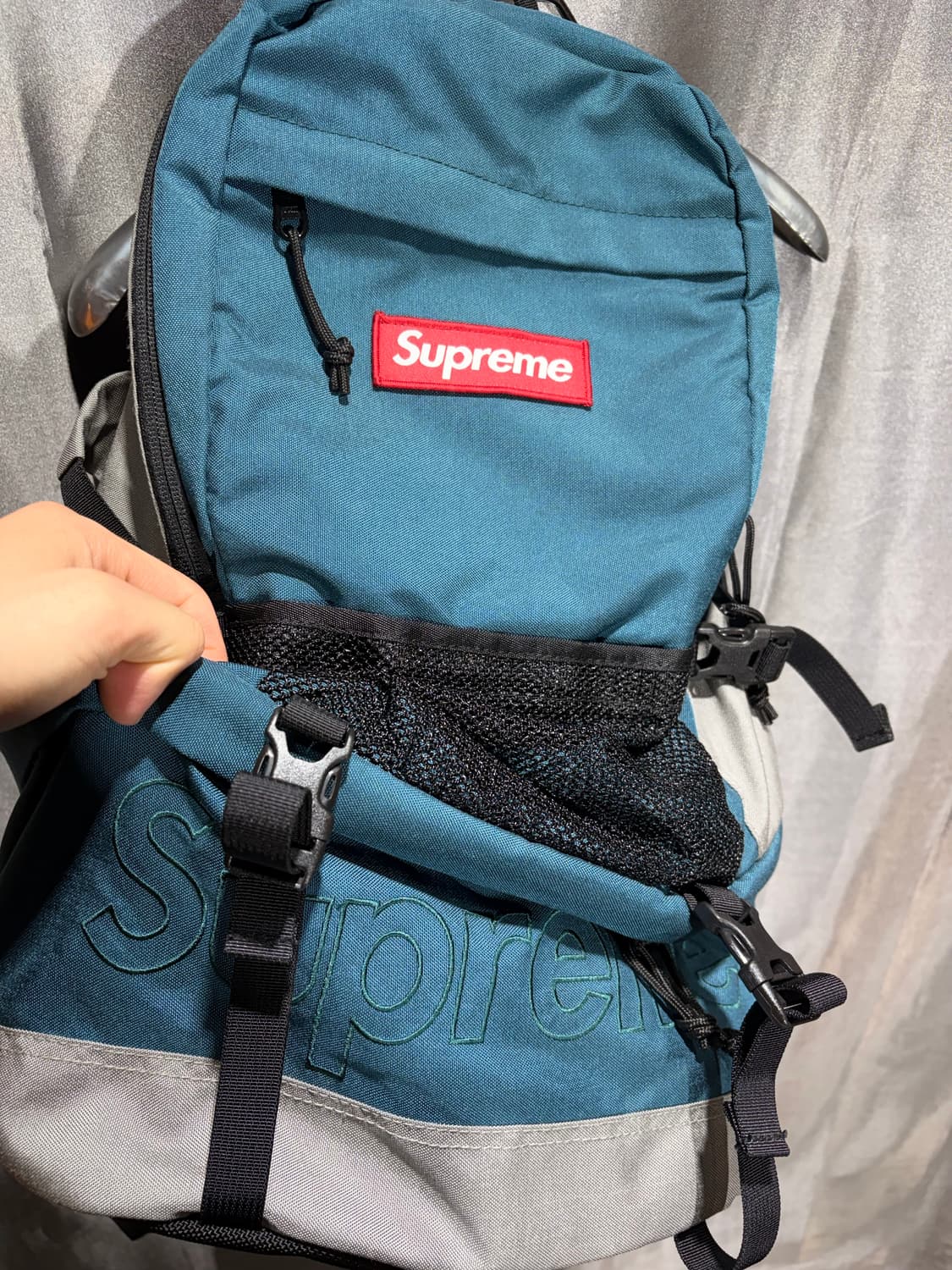 Free SUPREME 슈프림 레드 박스로고 배색 백팩 상품이미지5