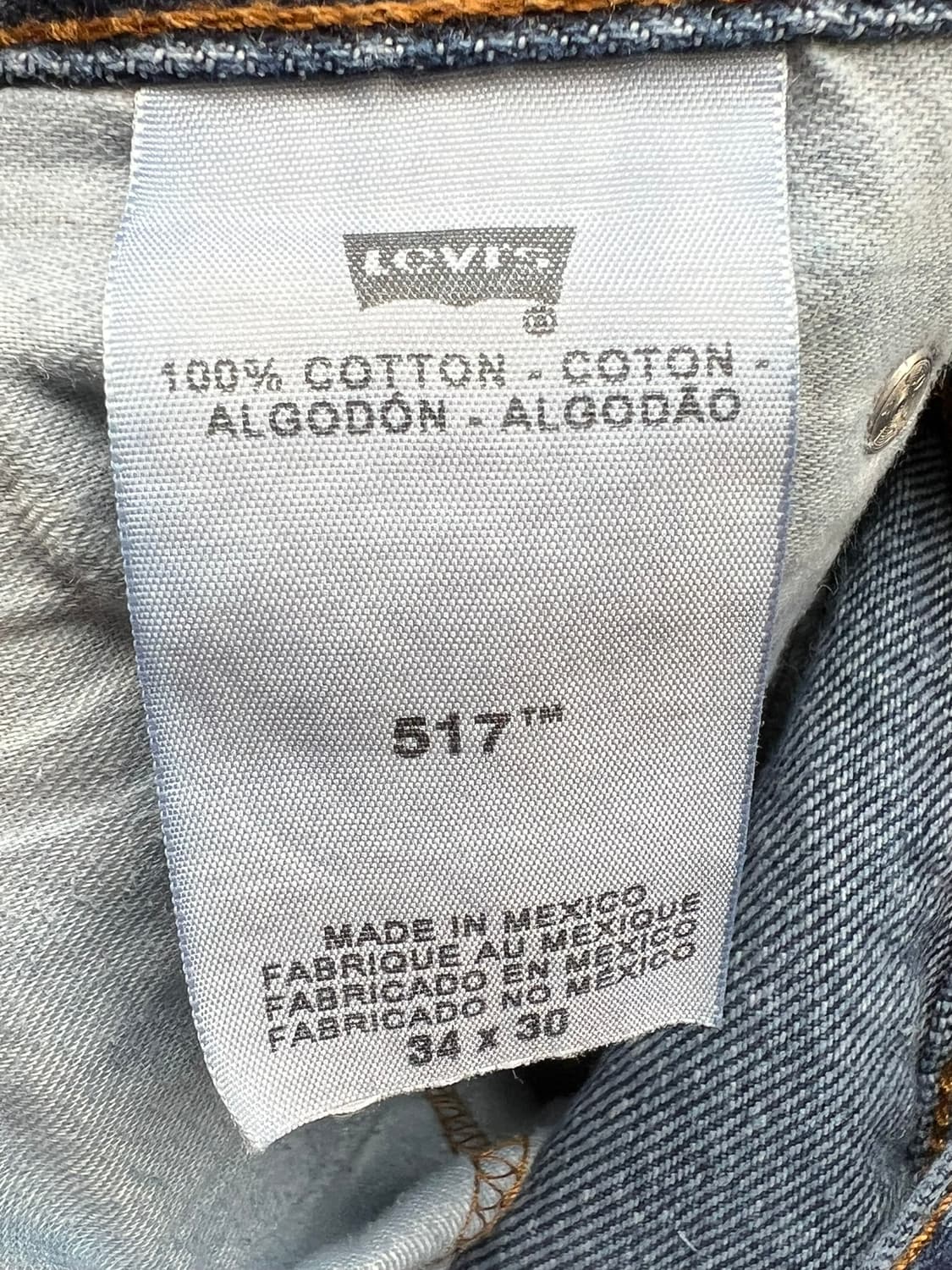 00's [34x30] 리바이스 517 클래식 부츠컷 상품이미지8