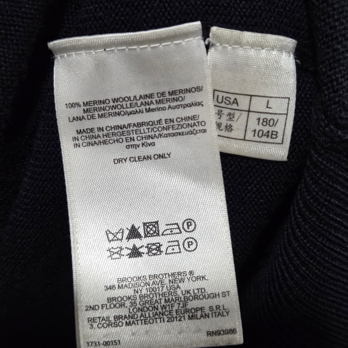 브룩스브라더스 메리노울 니트 베스트 L  상품이미지3