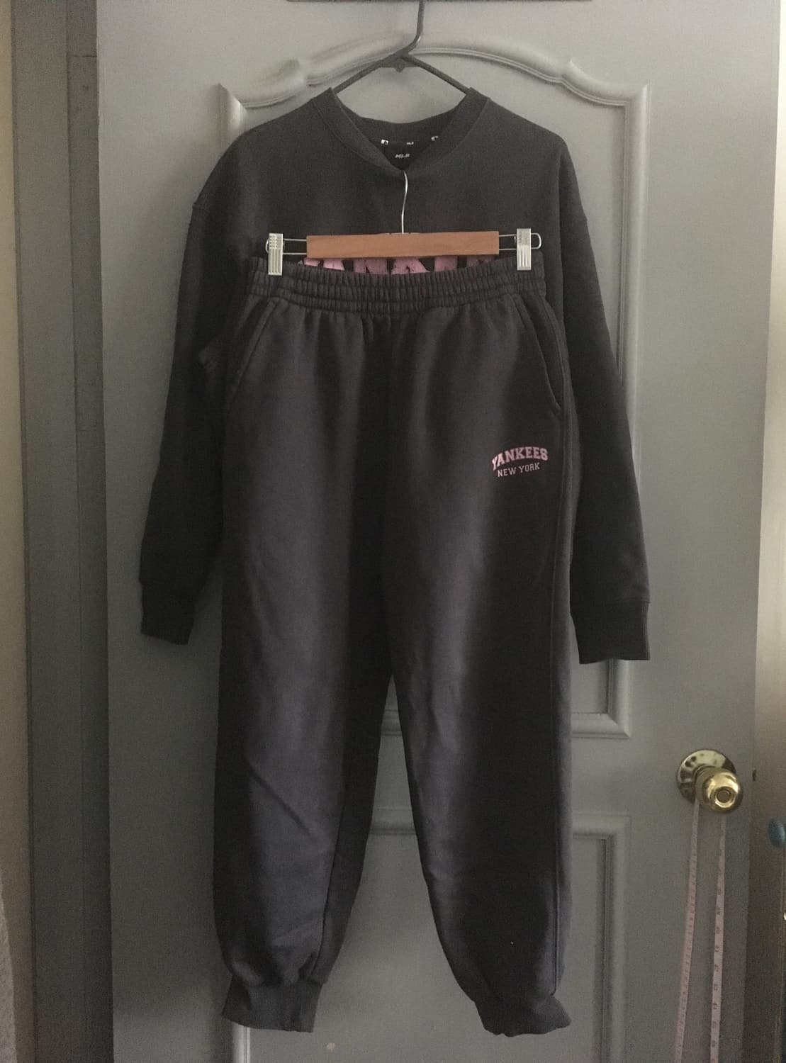 MLB 바시티 기모 오버핏 맨투맨 셋업 상품이미지3