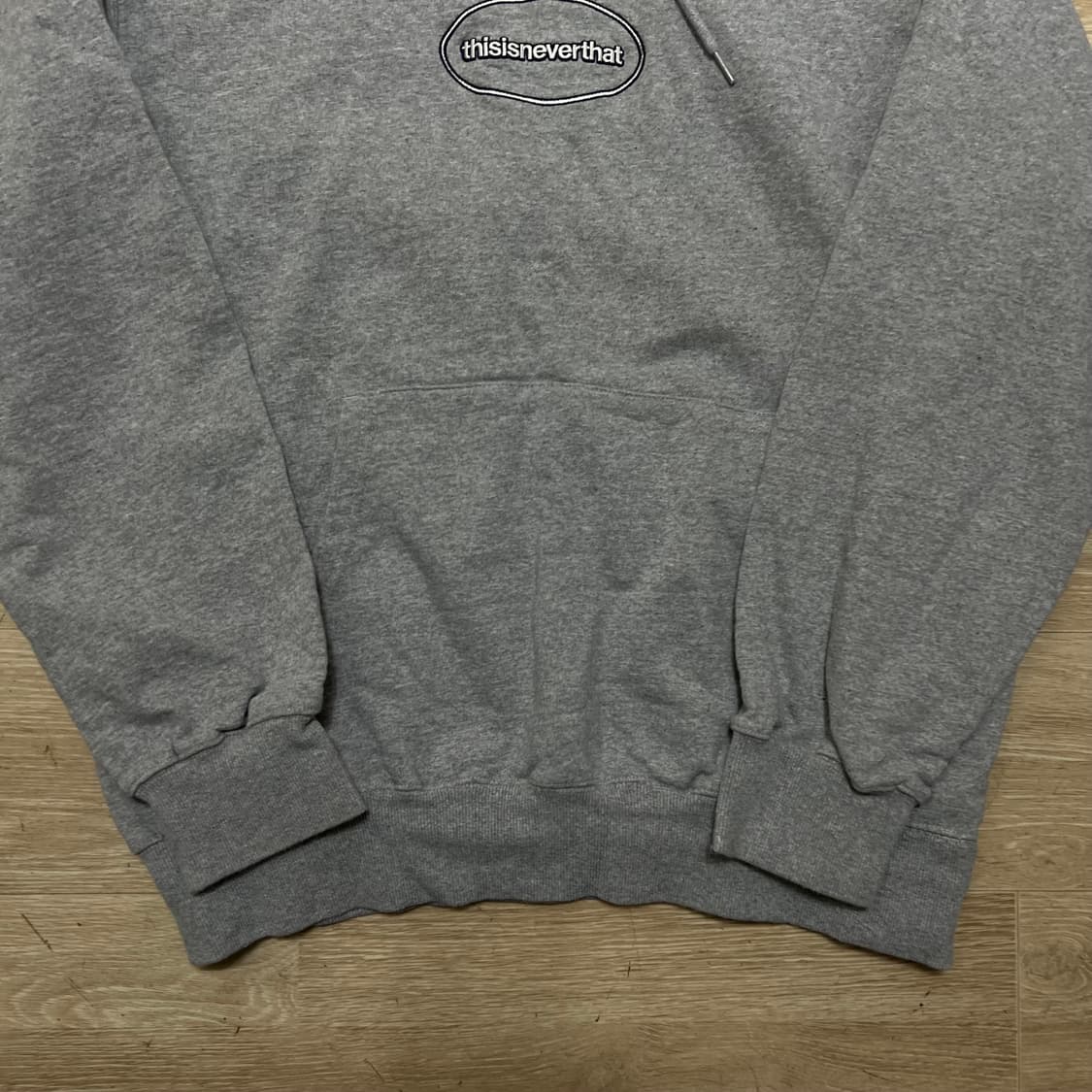 디스이즈네버댓 로고 기모 후드 티셔츠 [그레이] XL/105 상품이미지3