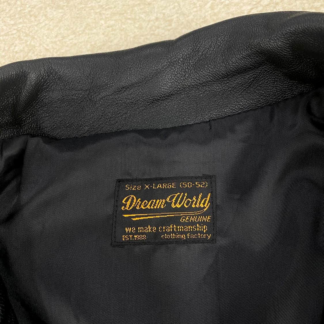 Dream World 드림월드 양가죽 레더 자켓 (100) 상품이미지7