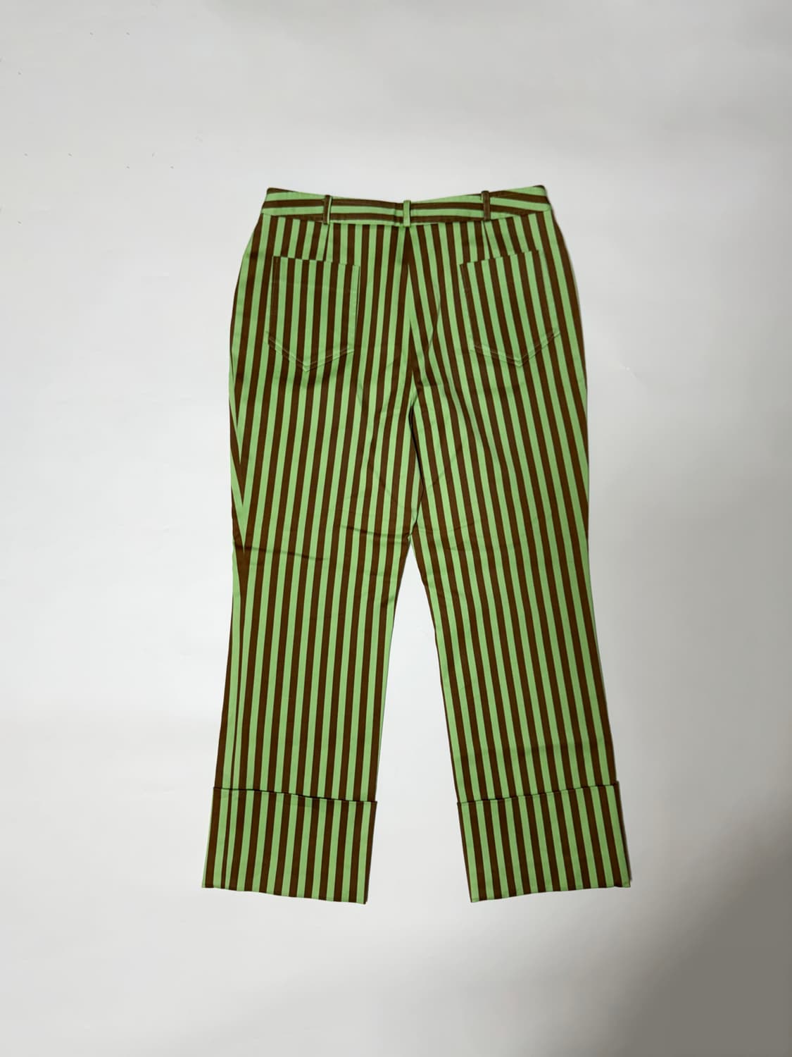 VTG 빈티지 그린 스트라이프 크롭 팬츠 상품이미지9