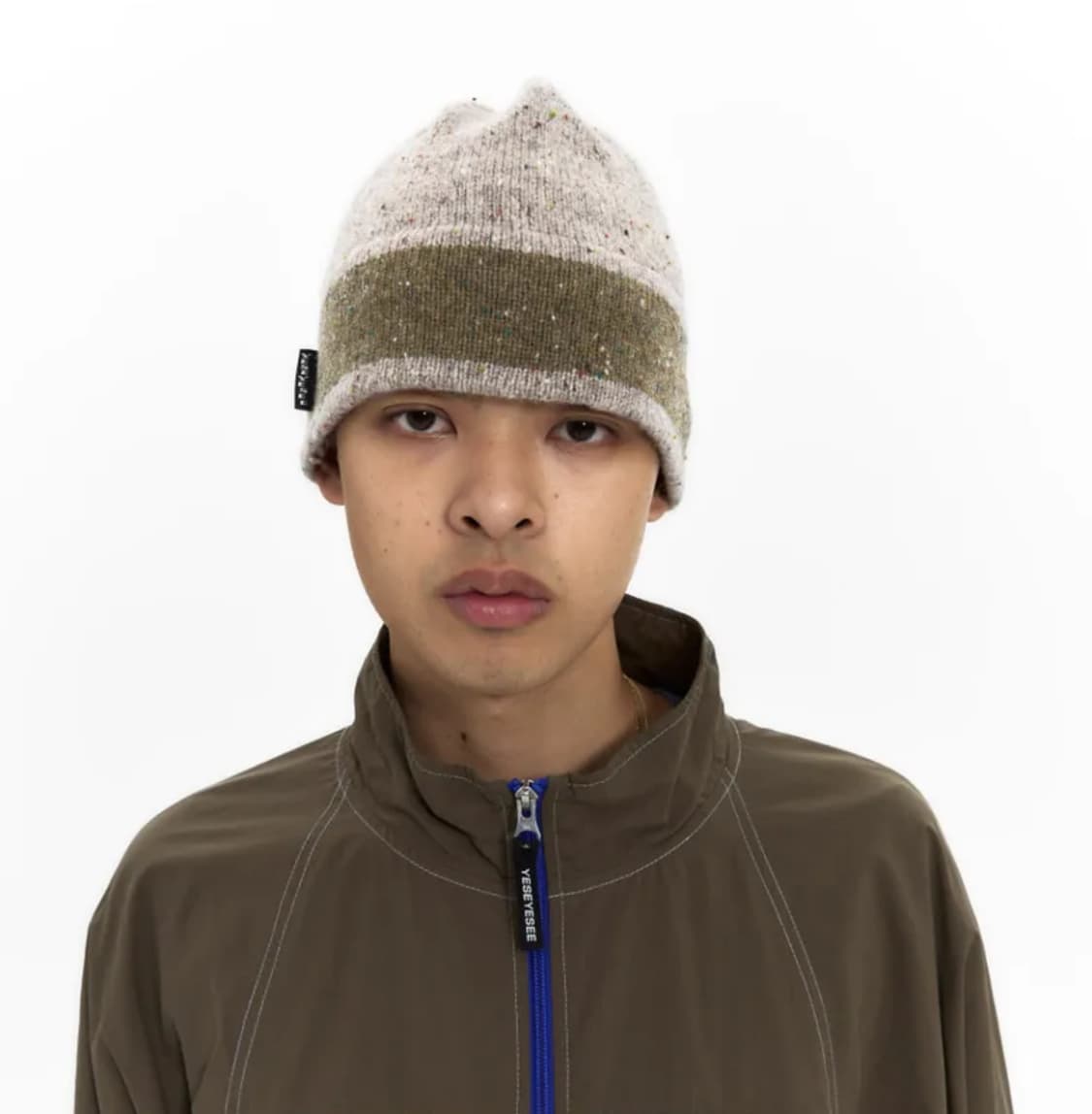 yeseyesee Block Neps Beanie Beige 상품이미지1