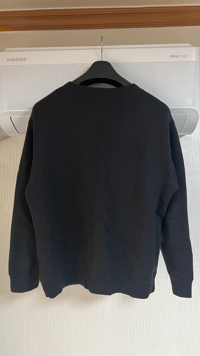 마가렛 호웰 wool 100% 브이넥 니트 블랙 (M) 상품이미지3