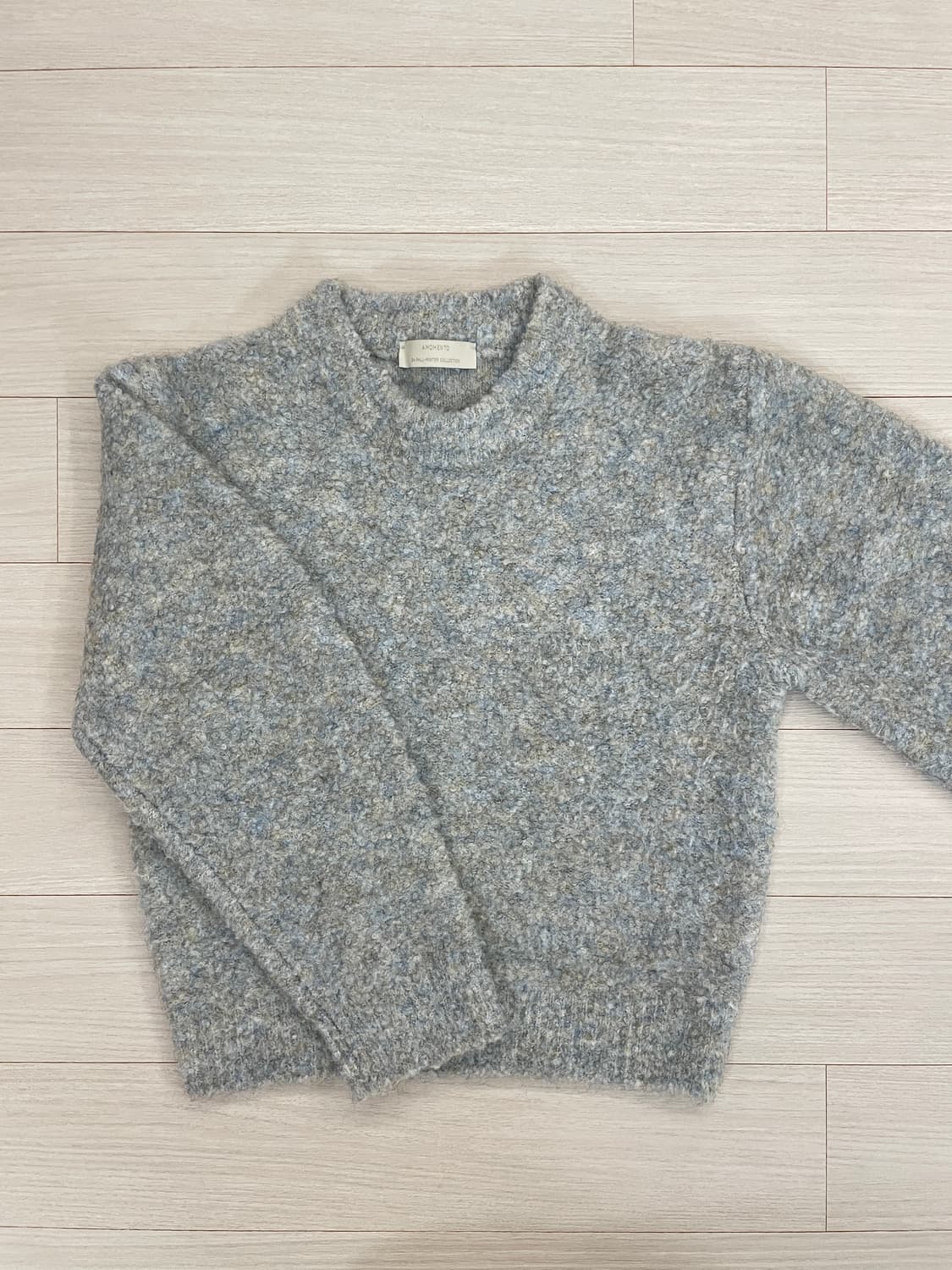 Amomento Mix Boucle Crop Knit  아모멘토 믹스 부 상품이미지3