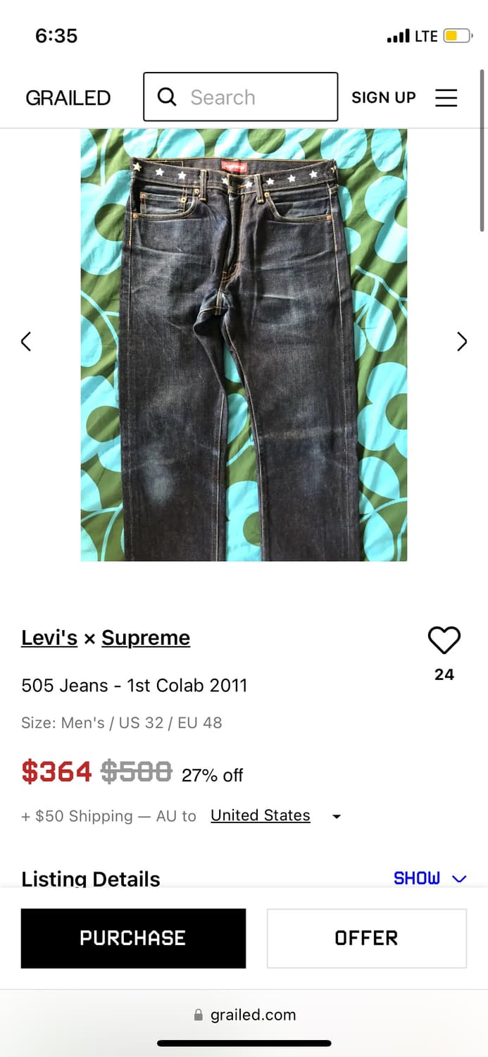 2011 Supreme X Levi’s  상품이미지8