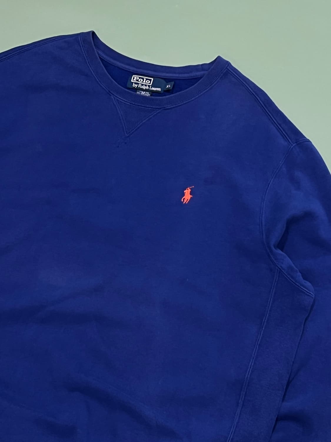 (XL) 폴로 랄프로렌 라운드 맨투맨 네이비 상품이미지3