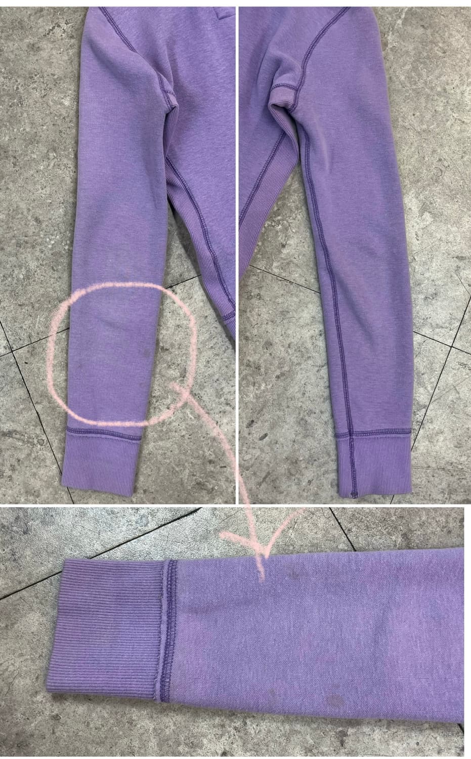 아베크롬비 기모 후드집업 라이트퍼플 S #csz4146 상품이미지10