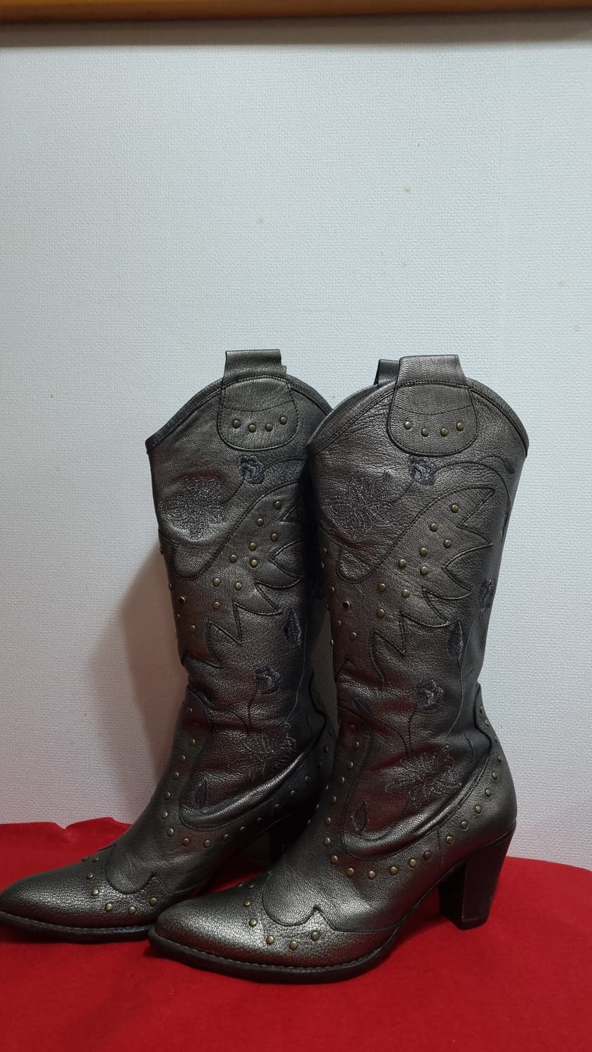 스터드 장식 웨스턴 미들부츠 235 상품이미지2