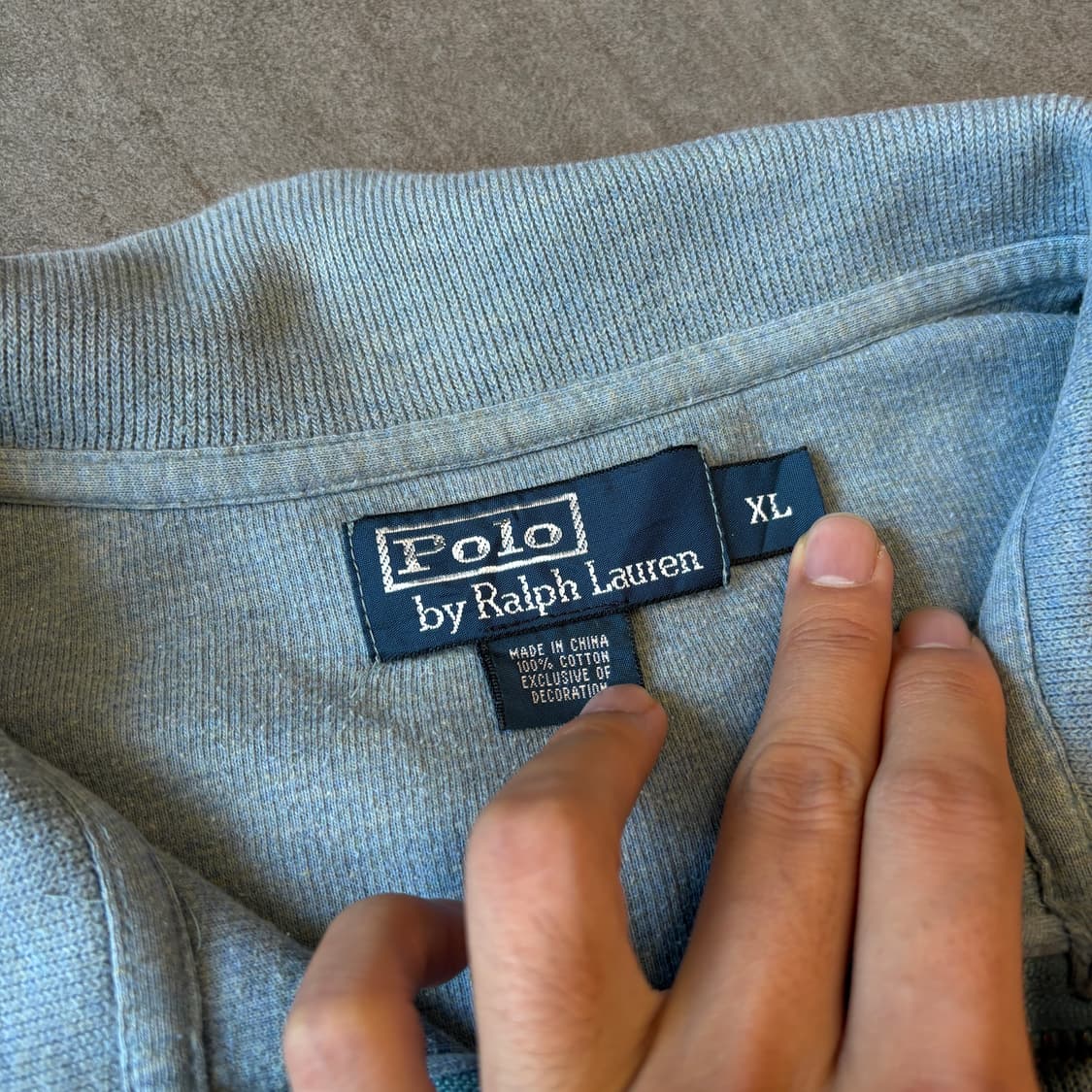 폴로 정품 에메랄드 반집업 니트 상품이미지5